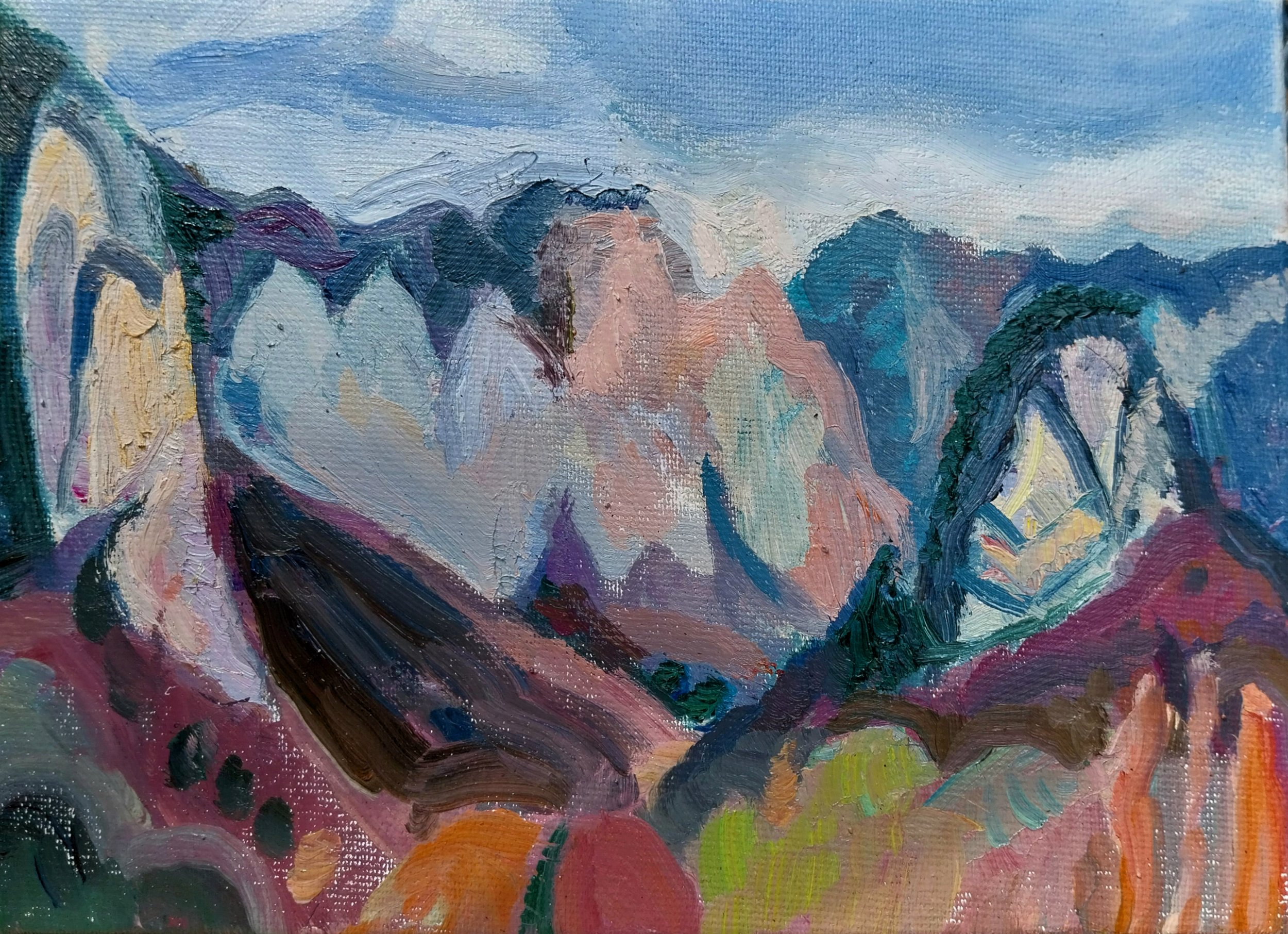 Une chaine de montagnes silencieuse
 
16 x 22 cm
