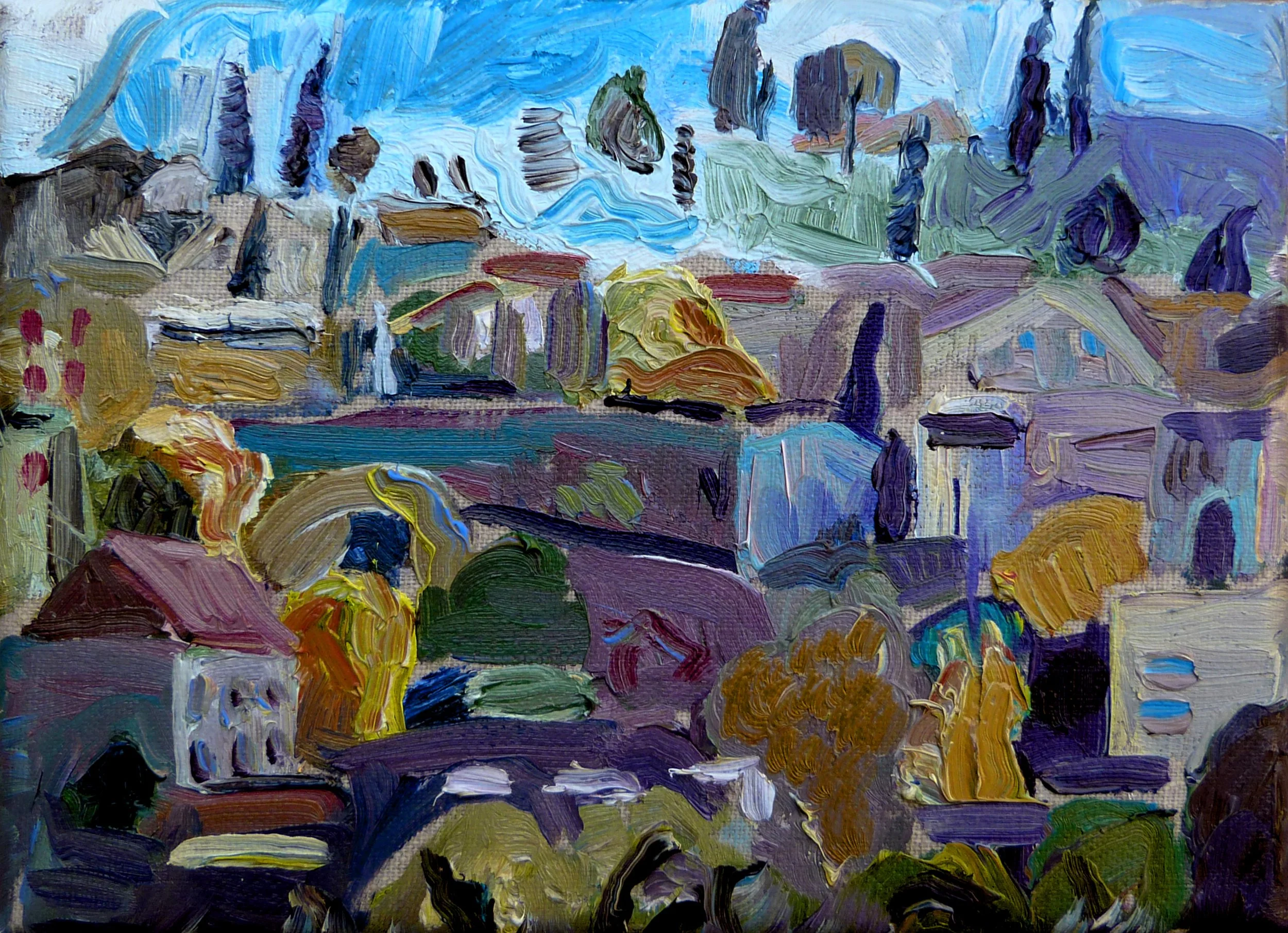 Les arbres qui saute 
 
16 x 22cm