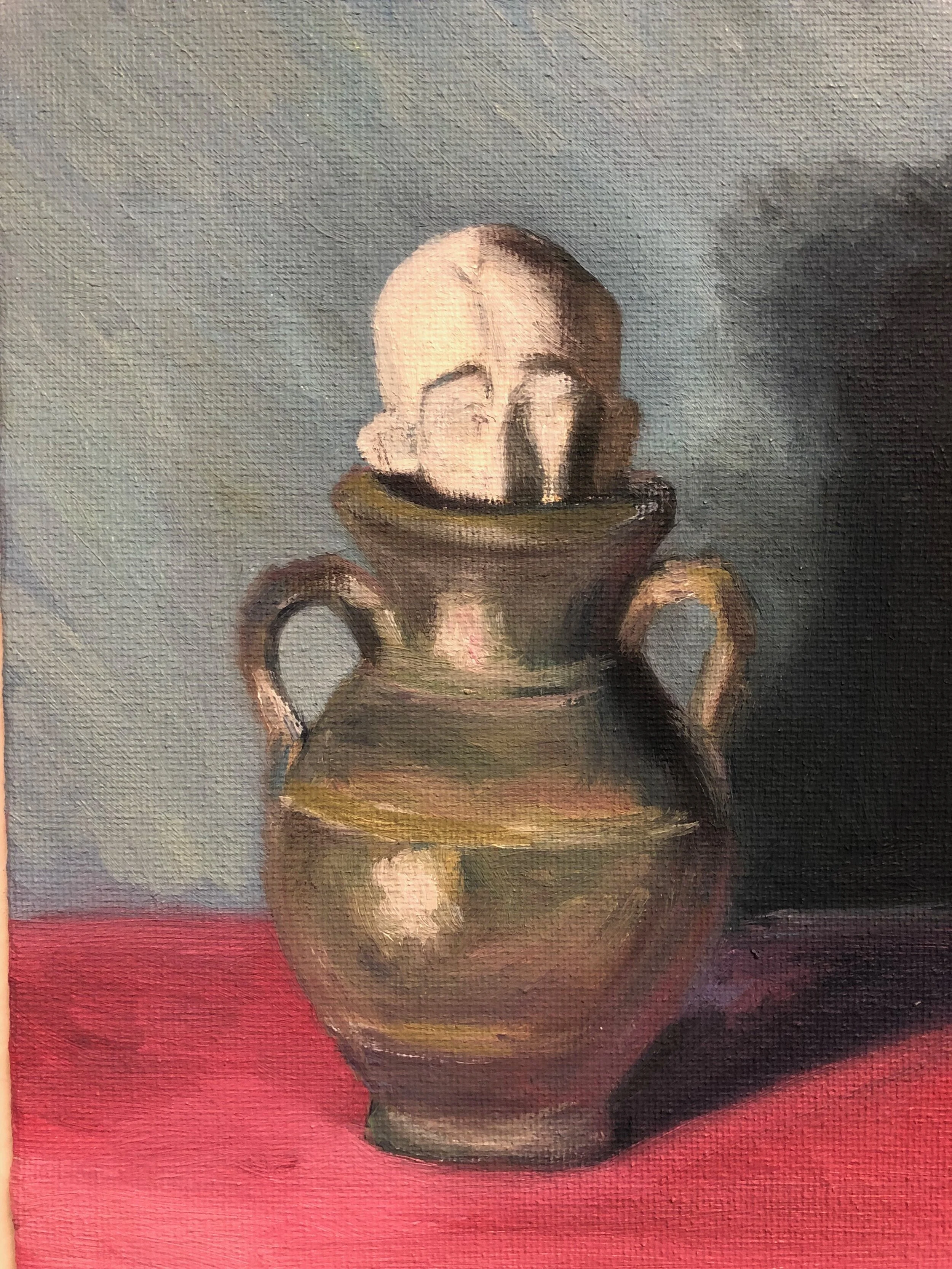 Broken Head in vase 