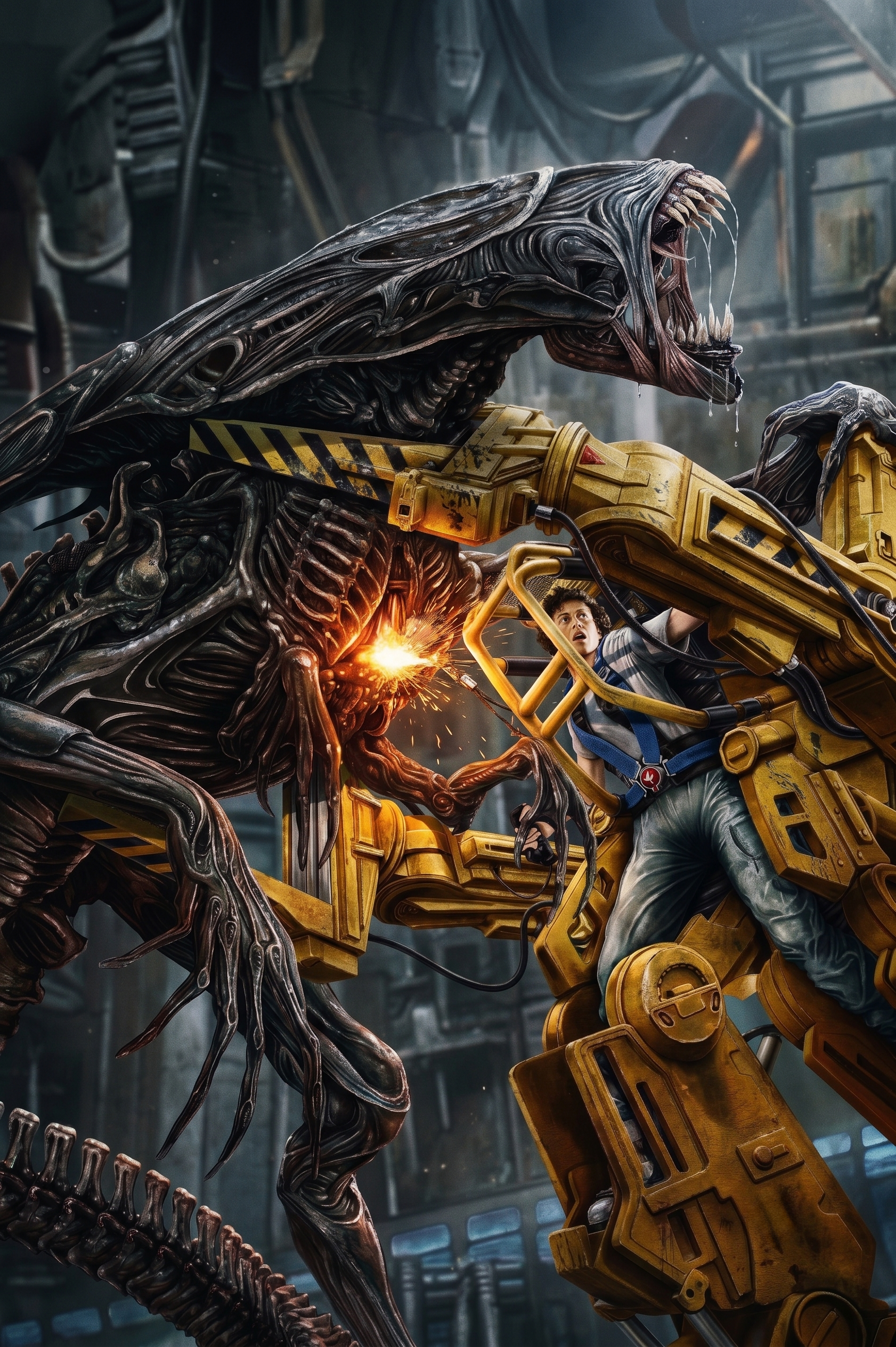 Riply vs Alien Queen7.png