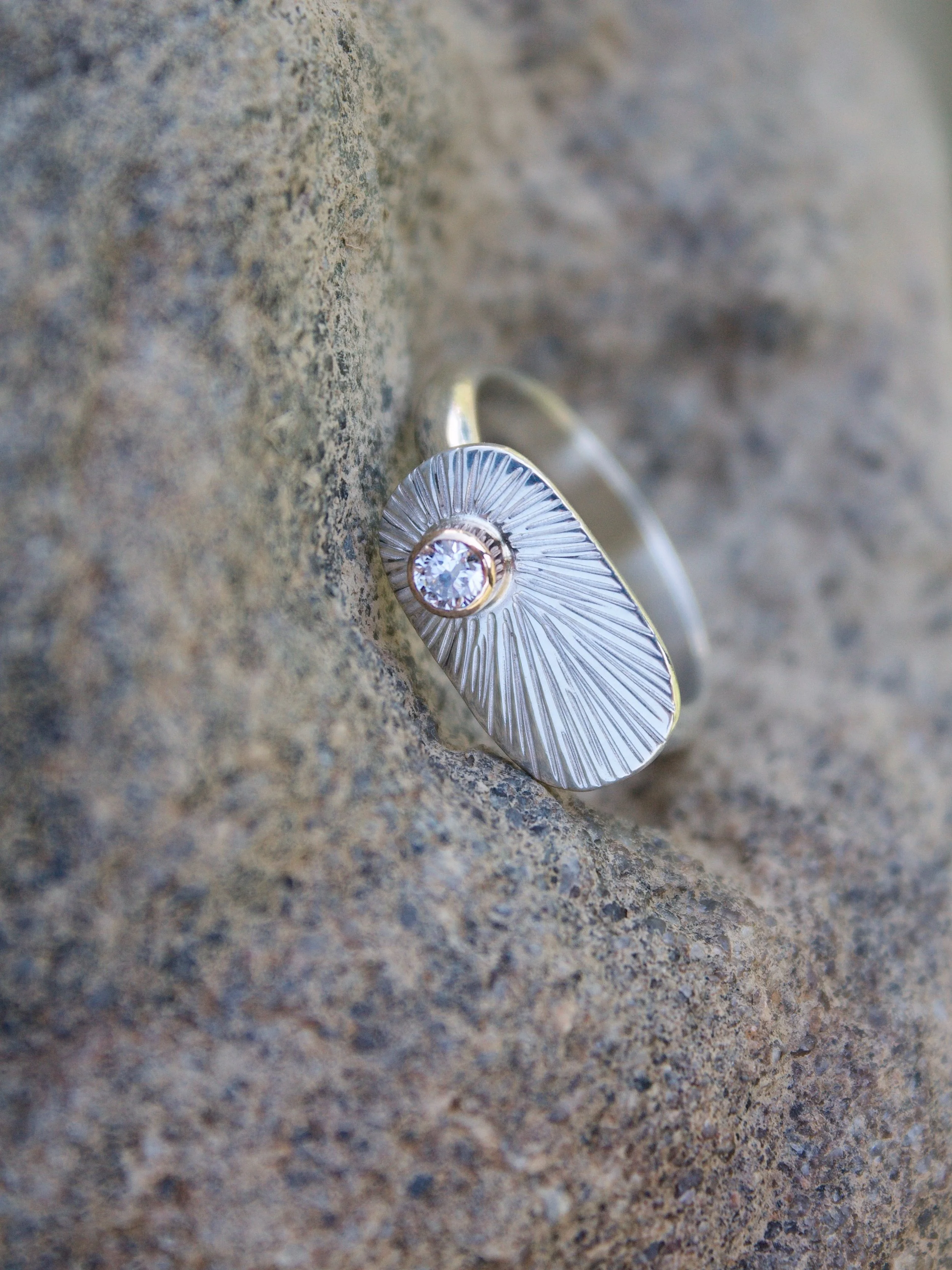 MADE TO ORDER // Diamond Sunburst Ring