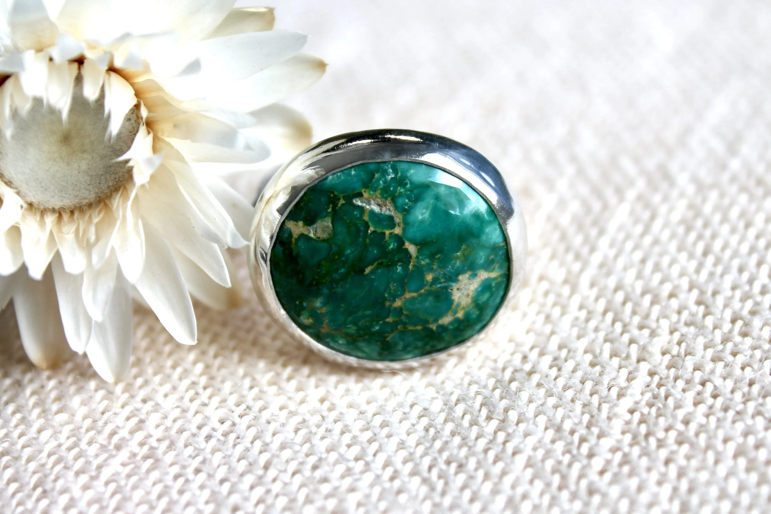 Emerald Valley Turquoise East - West Ring