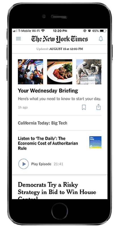 Existing Hamburger Menu