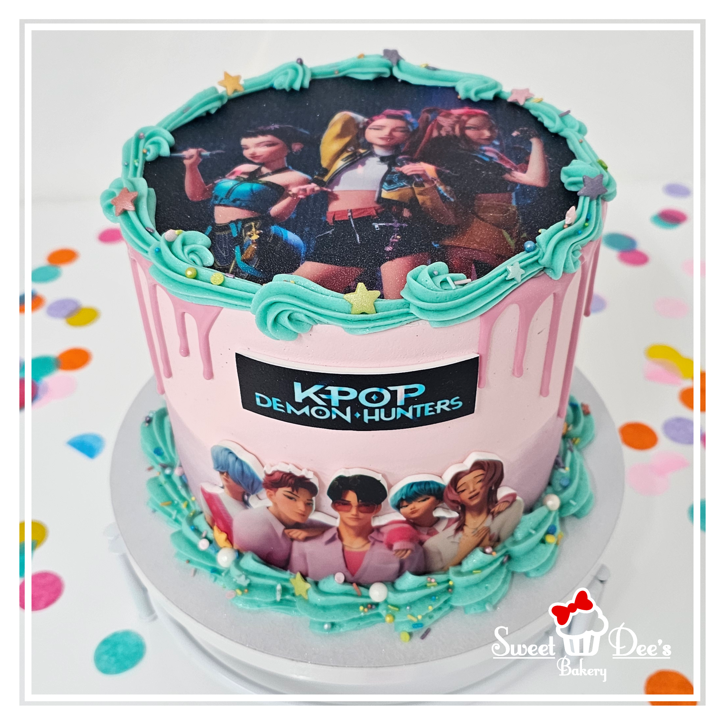K-Pop Demon Hunters Sparkle Cake