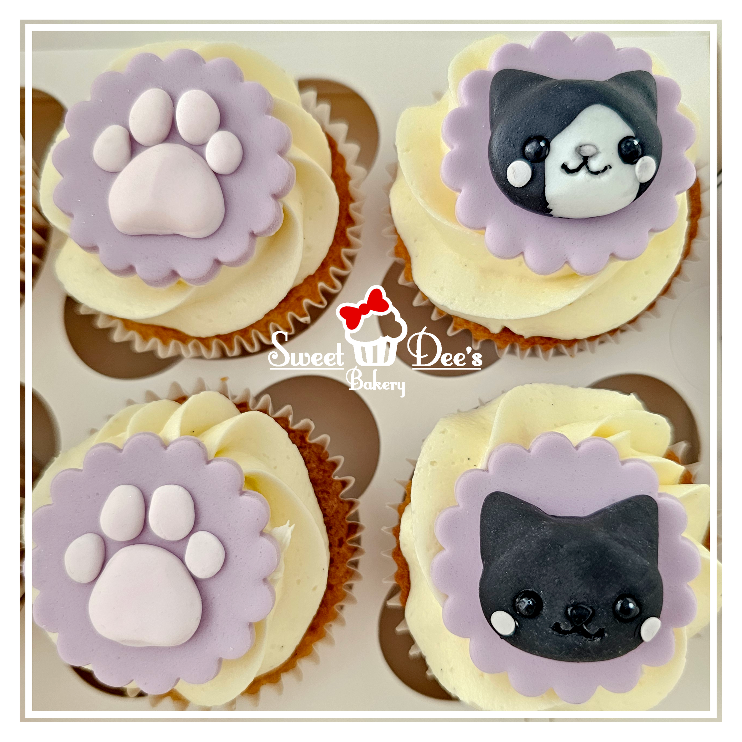 Cute Kawaii Cats Cupcakes
