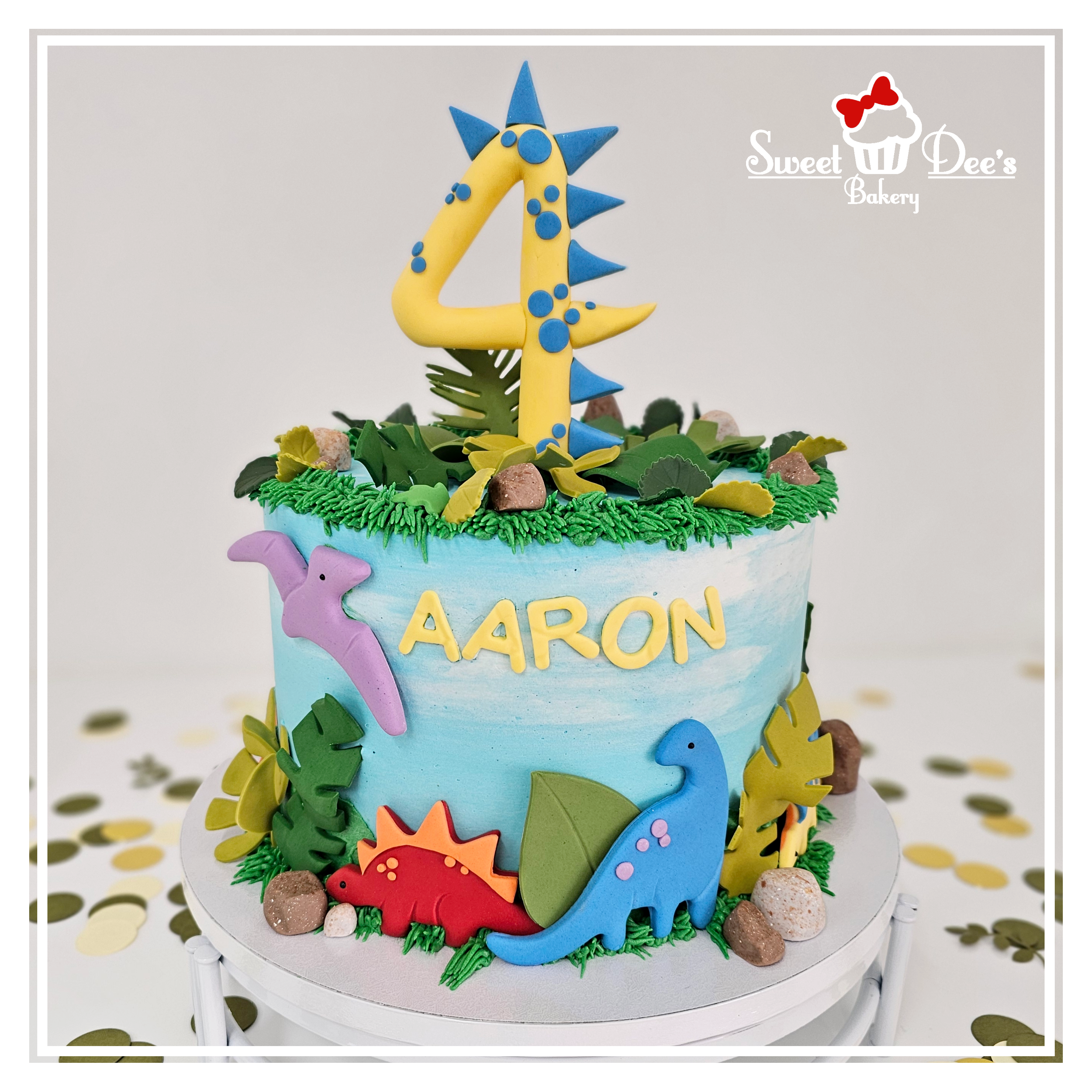 Dino Four Dinosaur cake