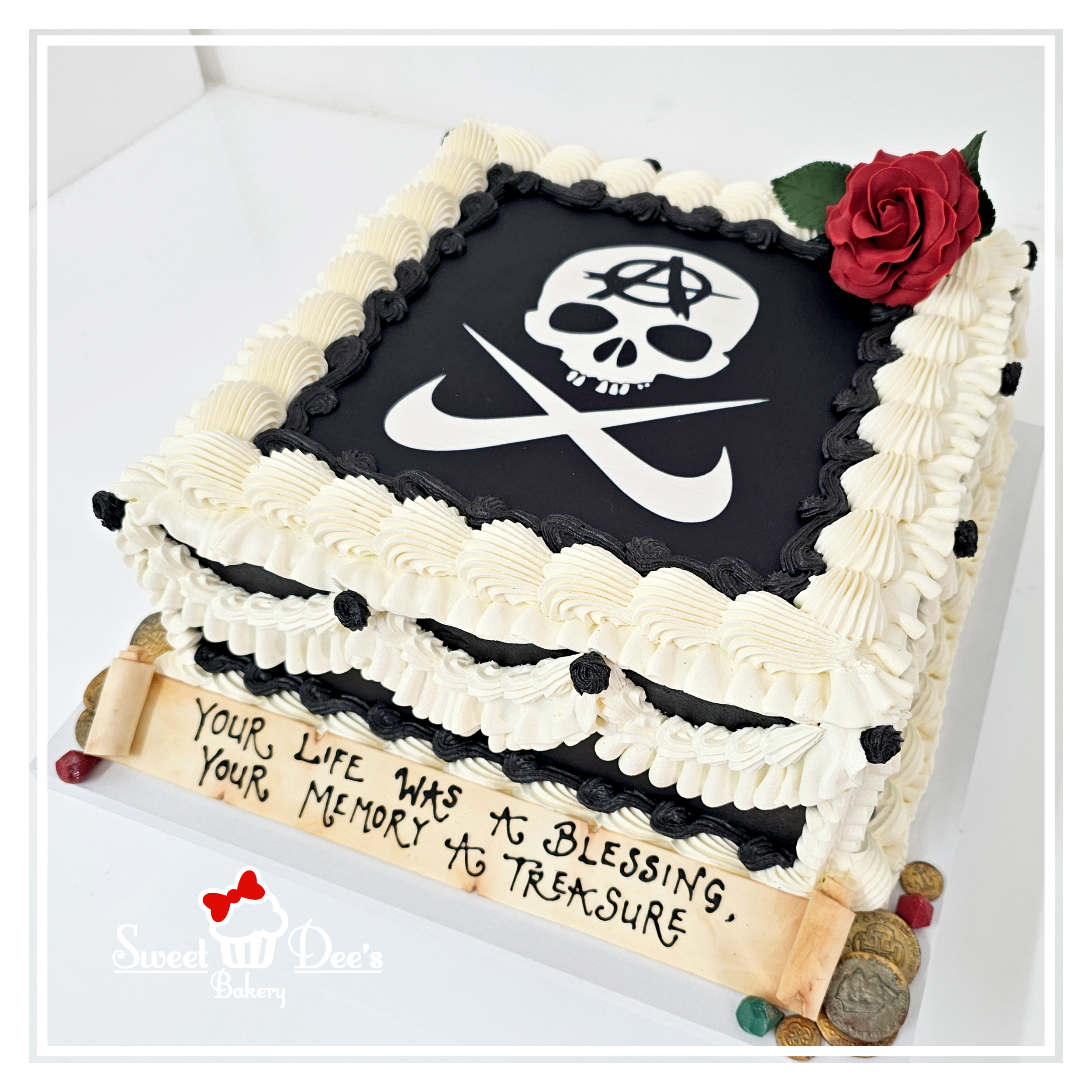 Pirate Funeral cake
