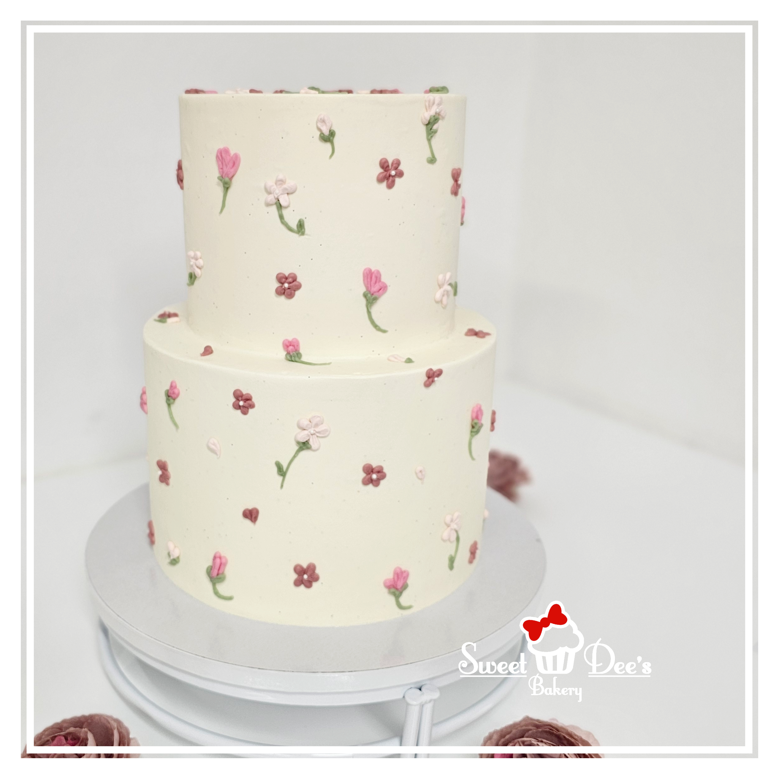 Cute Vintage Wedding Cake