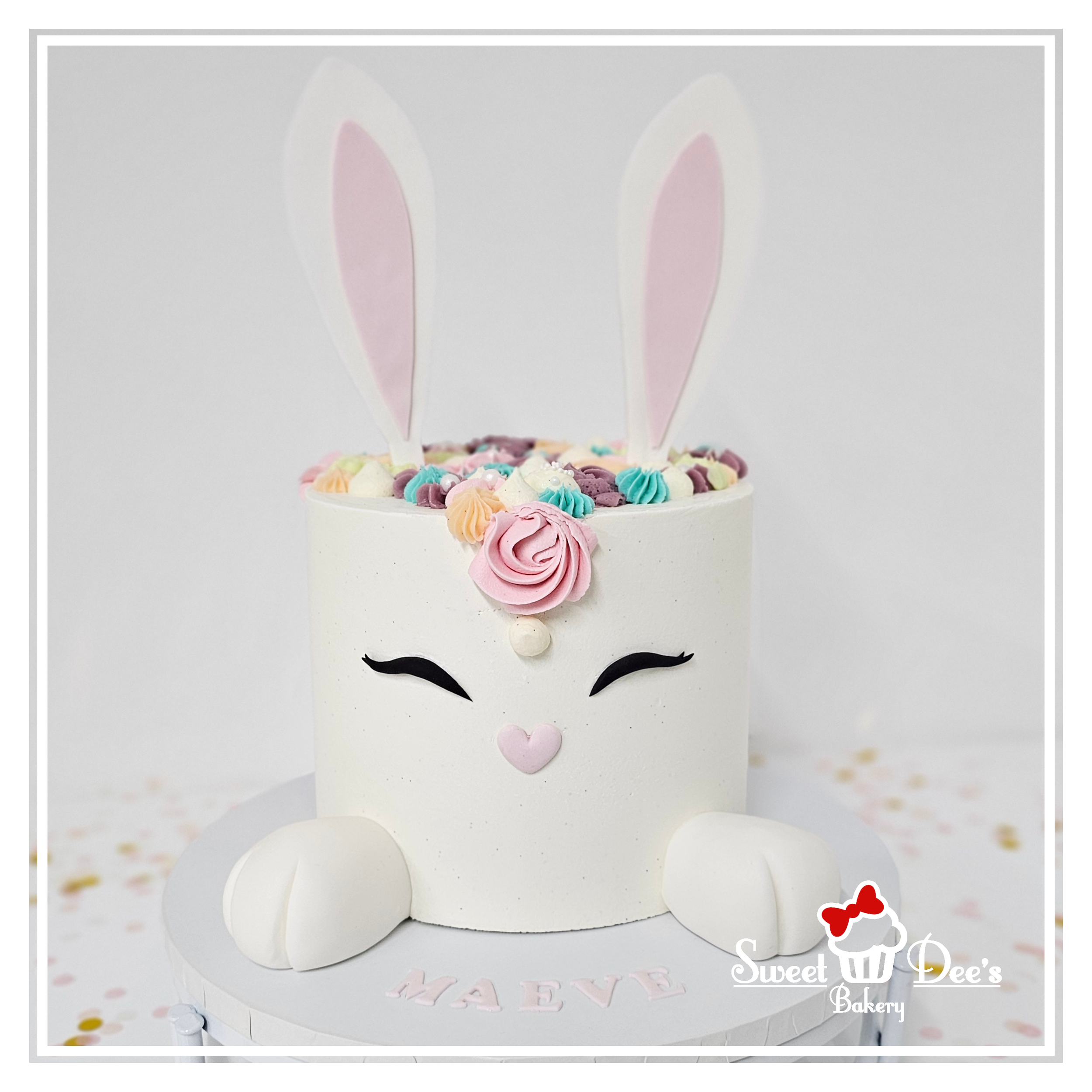 Cute Bunny Cake Unicorn Style