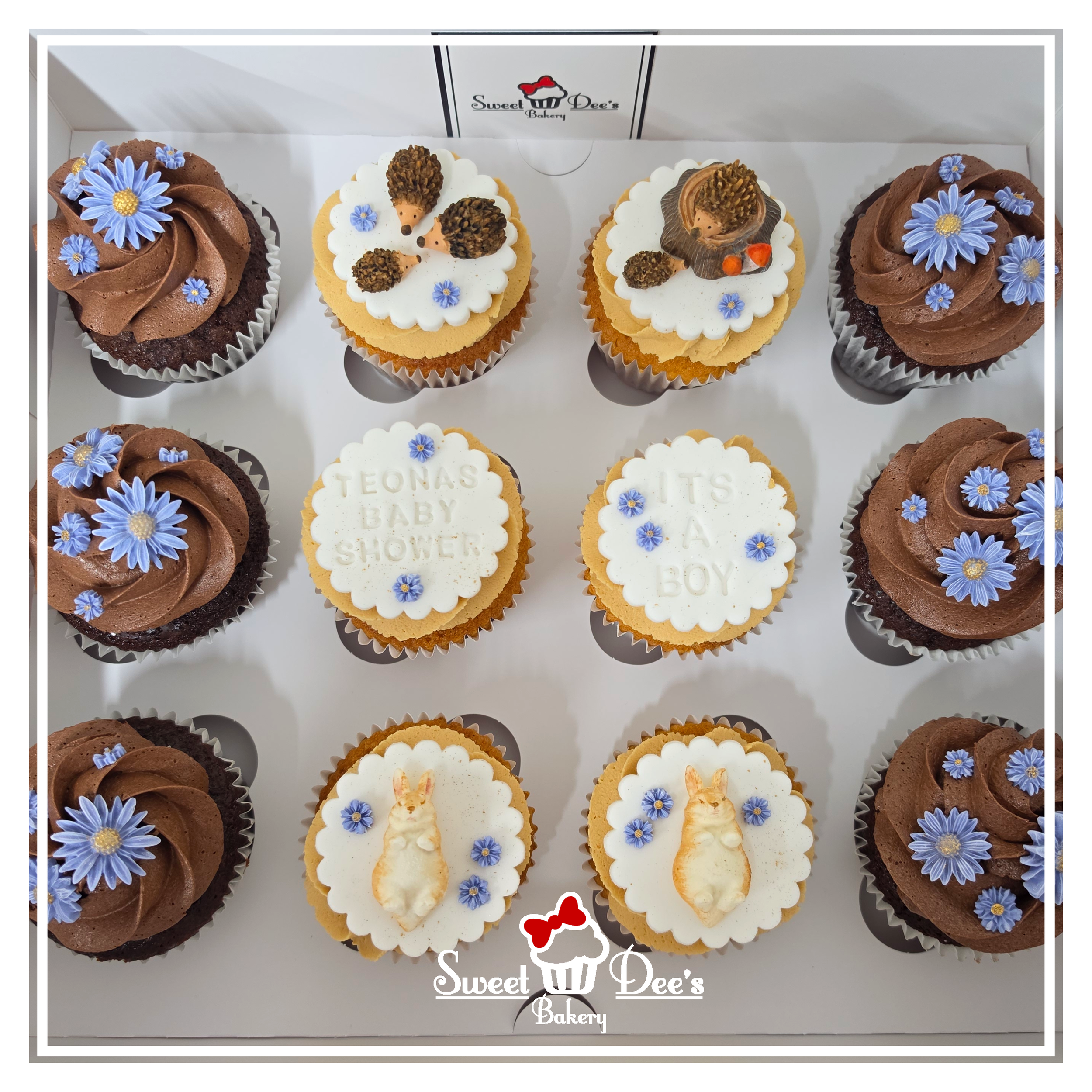 Woodland Baby Shower Cupcakes