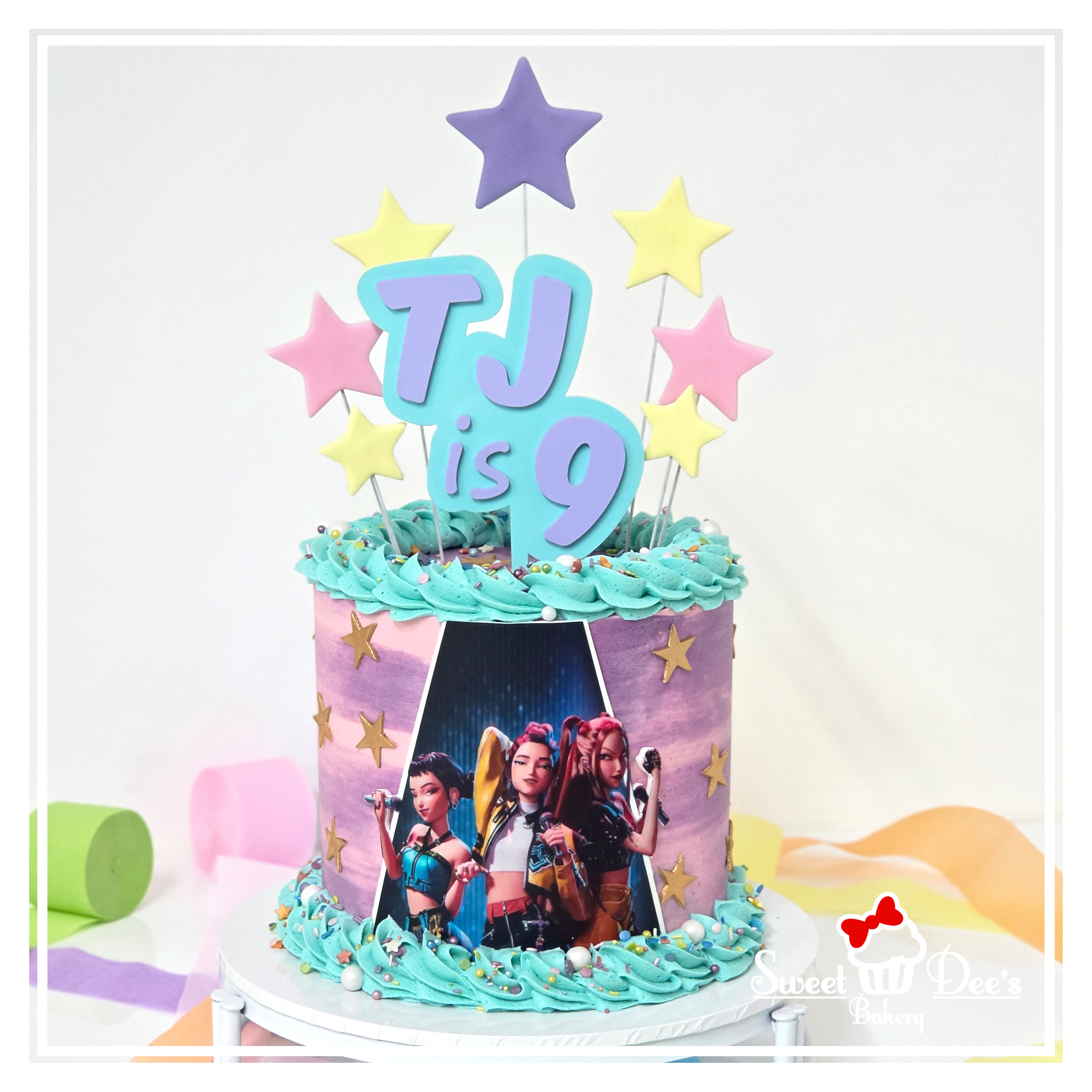 K-Pop Demon Hunters Birthday Cake