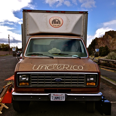 Patagonia Worn Wear Tour Truck Uncle Rico at Smith Rock State Park