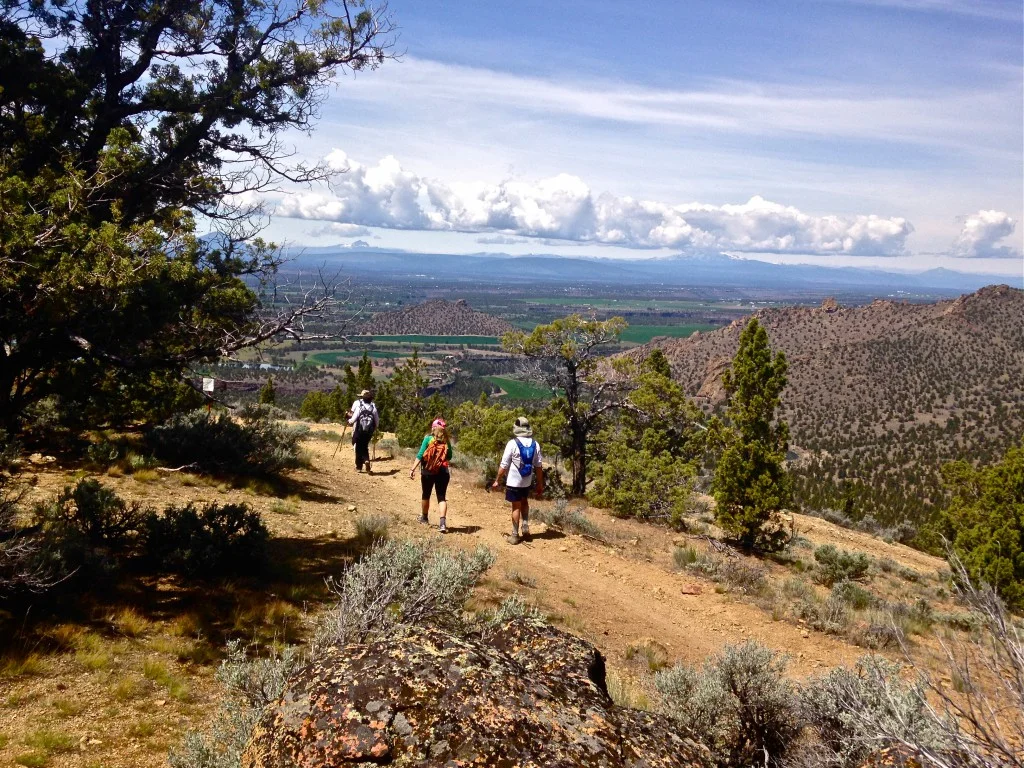 hiking on the Summit Trail at Smith Rock State Park