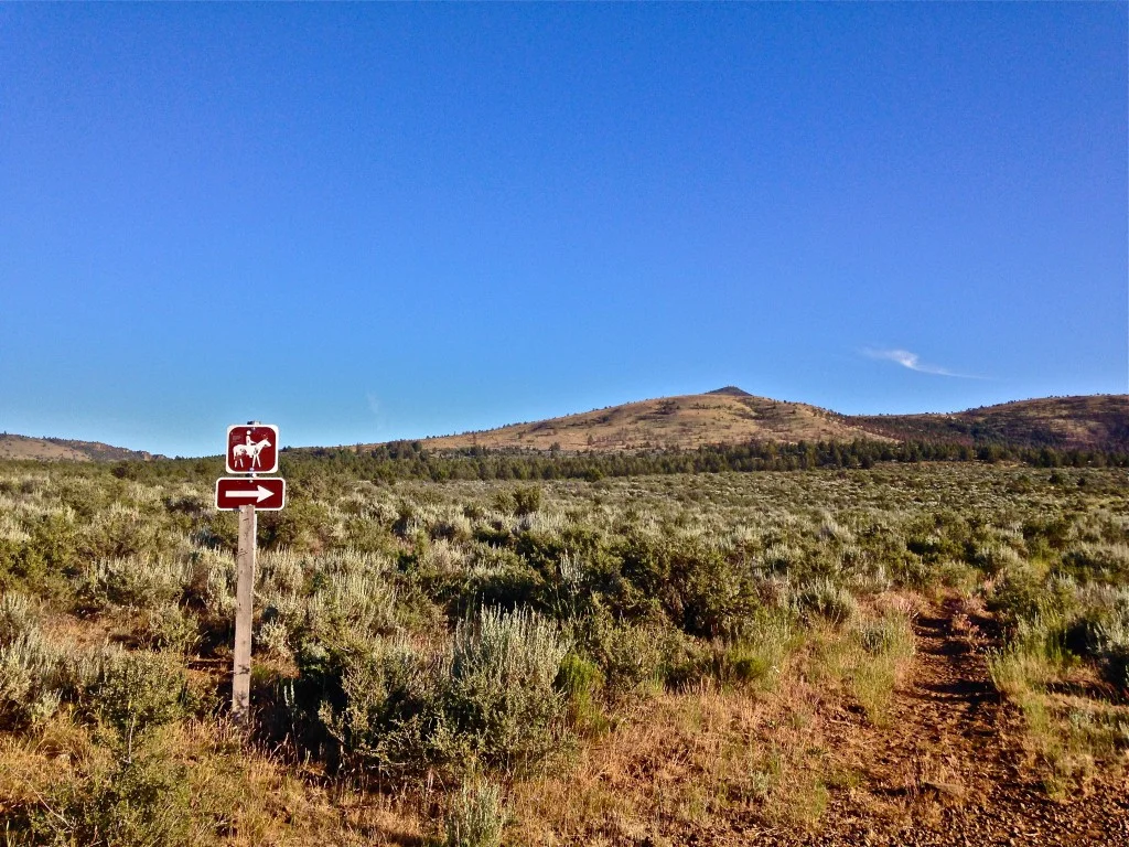 horse trail sign on BLM land