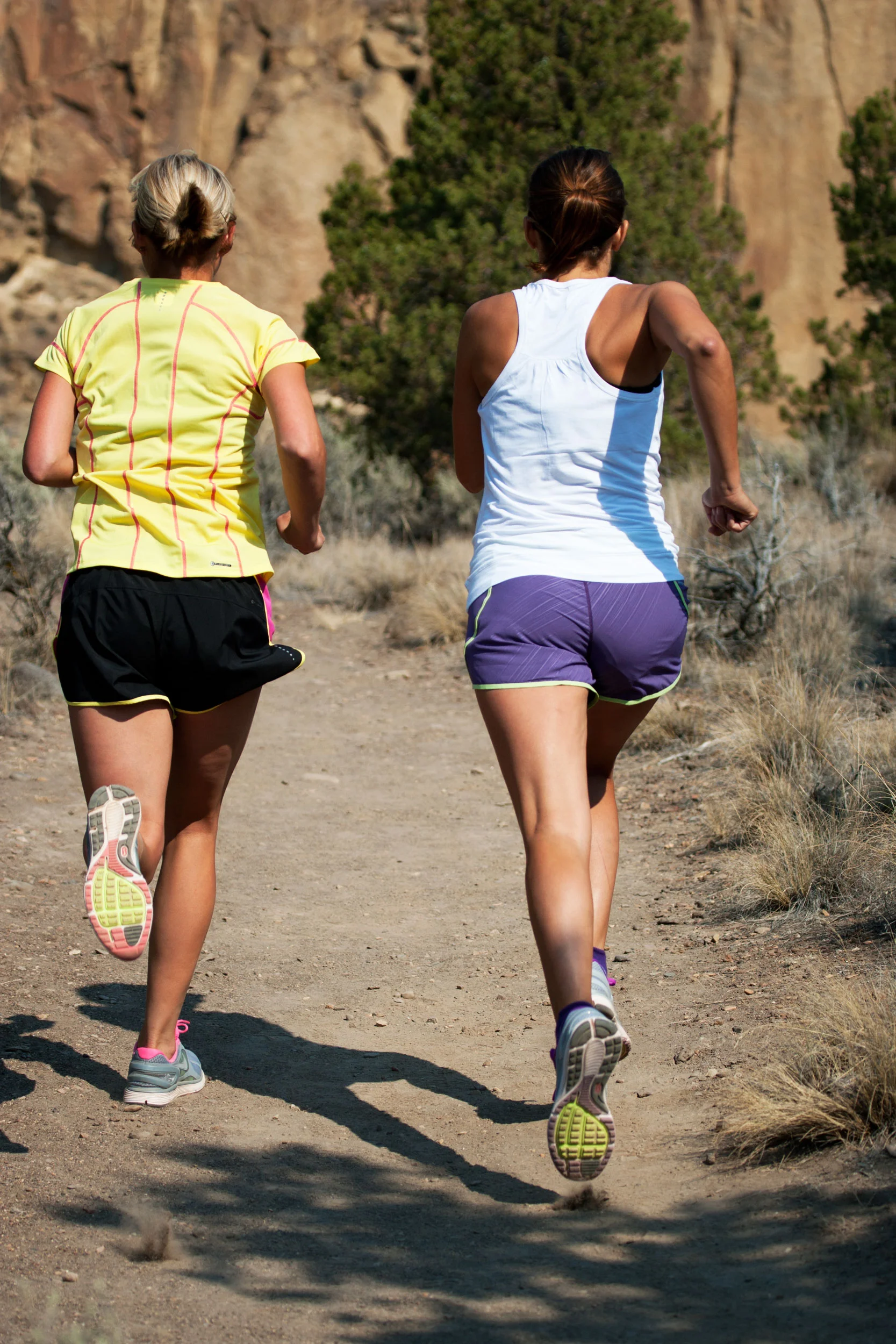 trail running on the Canyon Trail at Smith Rock State Park
