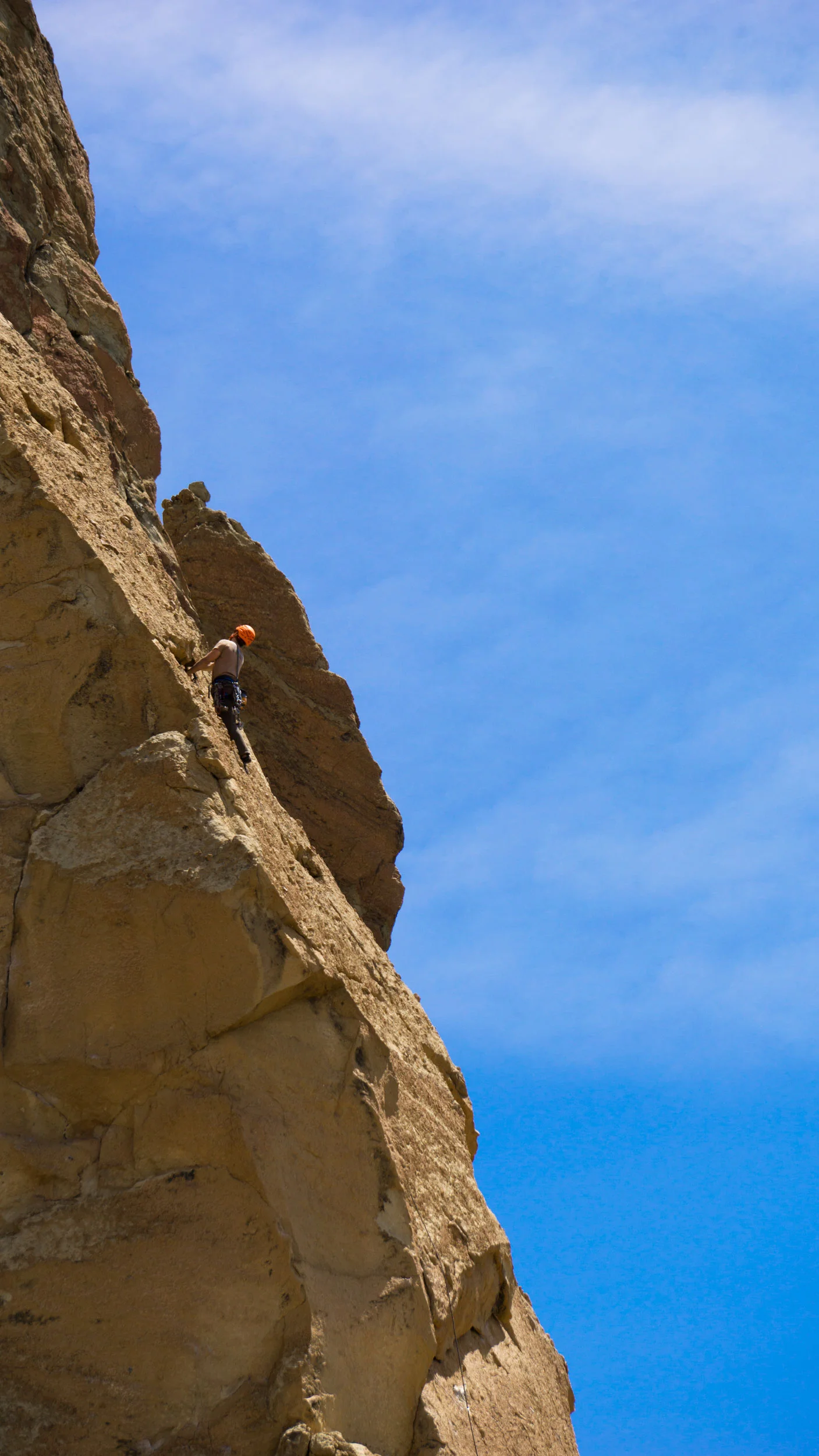 climbers on Koala Rock by Smith Rock State Park