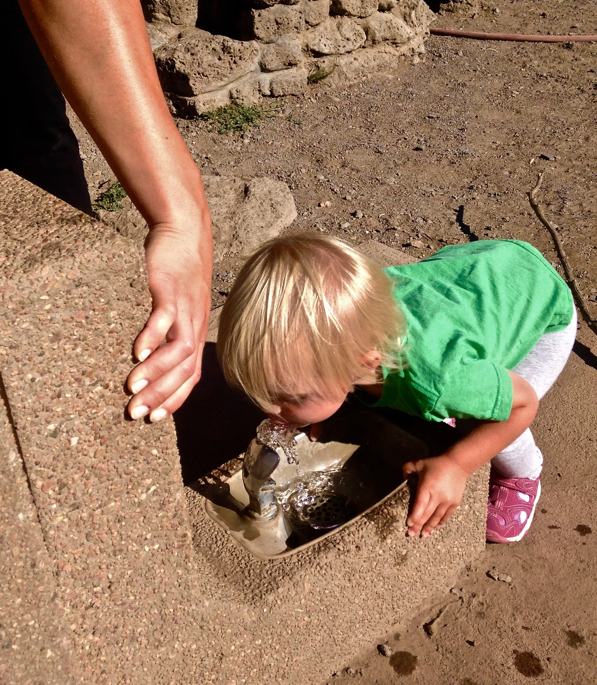 Sorry, but water fountains are being shut off for the winter.