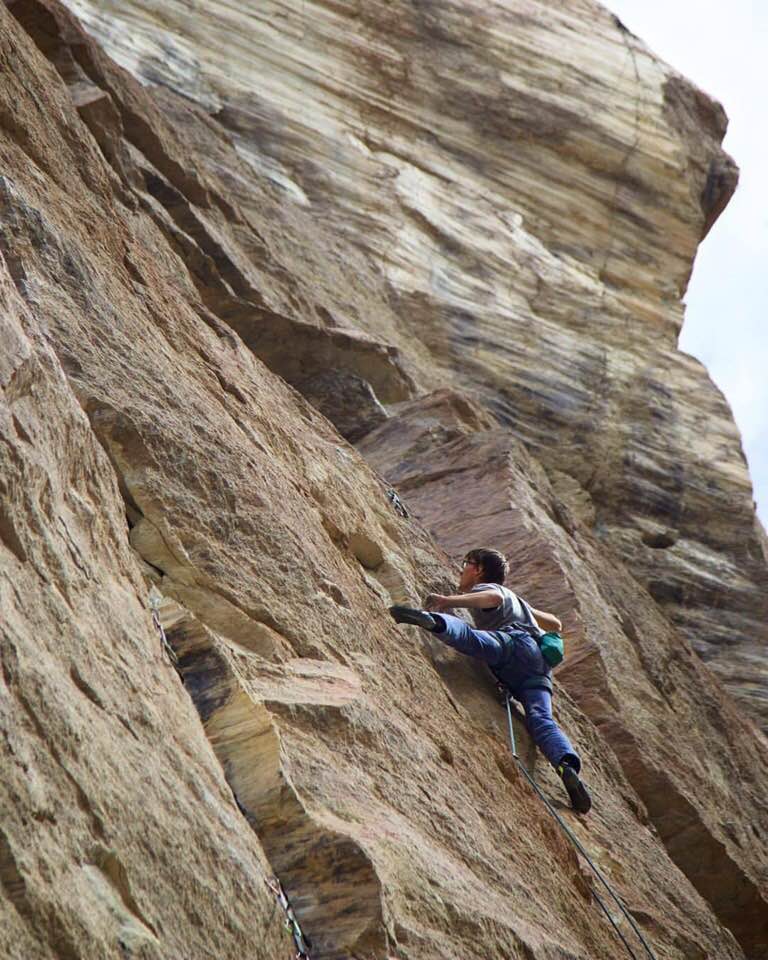 Alex Reed sending Capacity Tenacity 12c, First Ascent