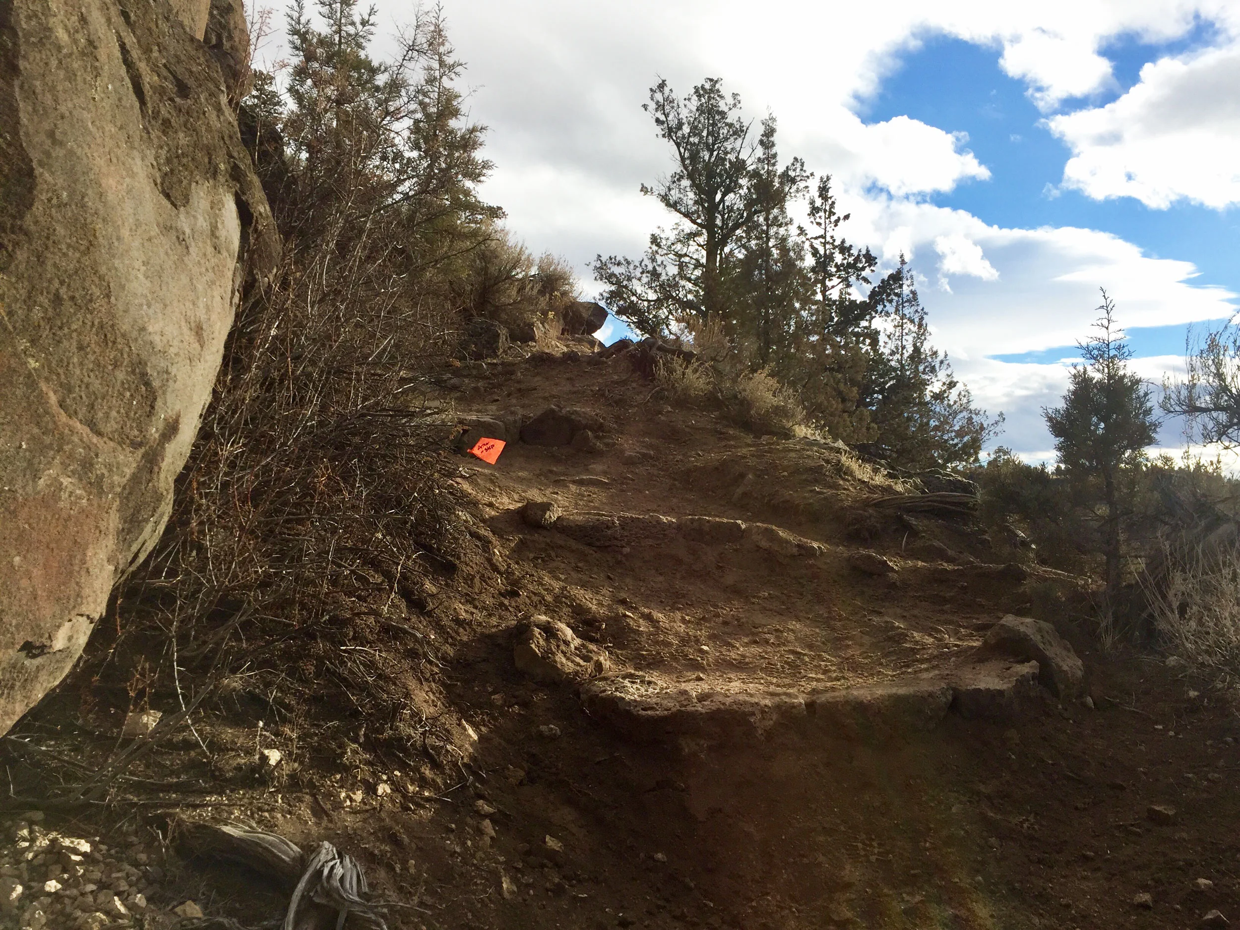 A new set of stairs serves to keep the erosion at a minimum.