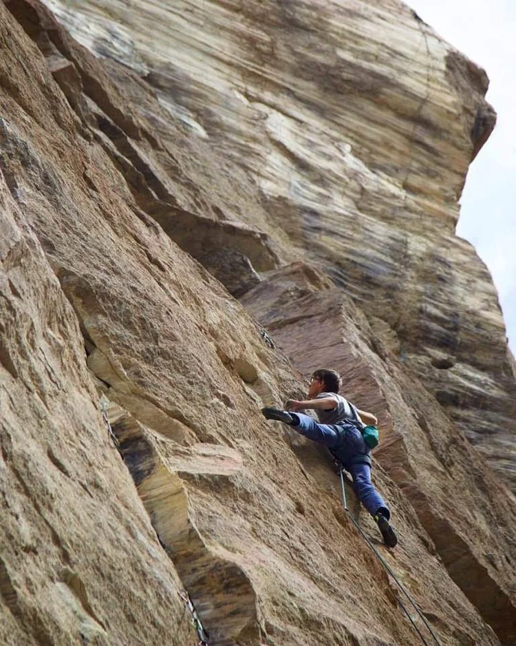 Alex Reed sending Capacity Tenacity ,12c, First Ascent