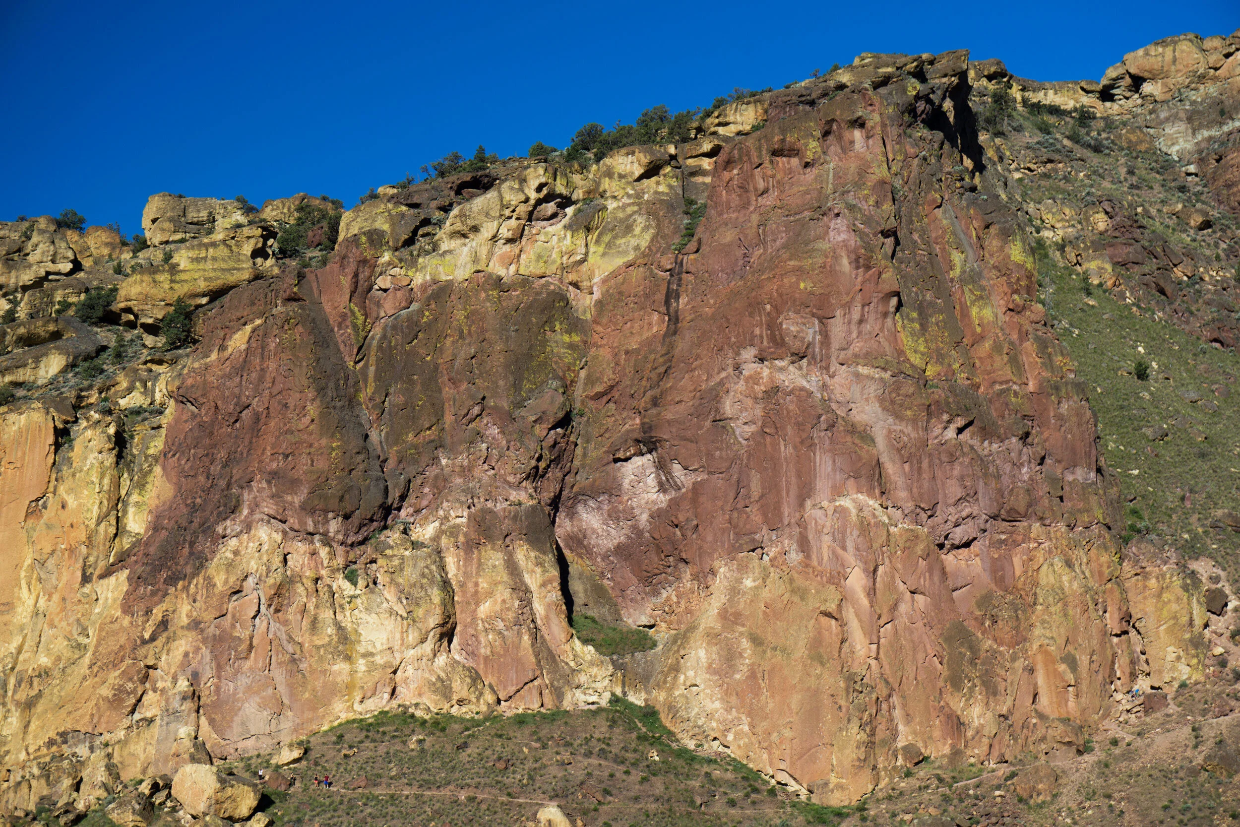 The Red Wall climbing area