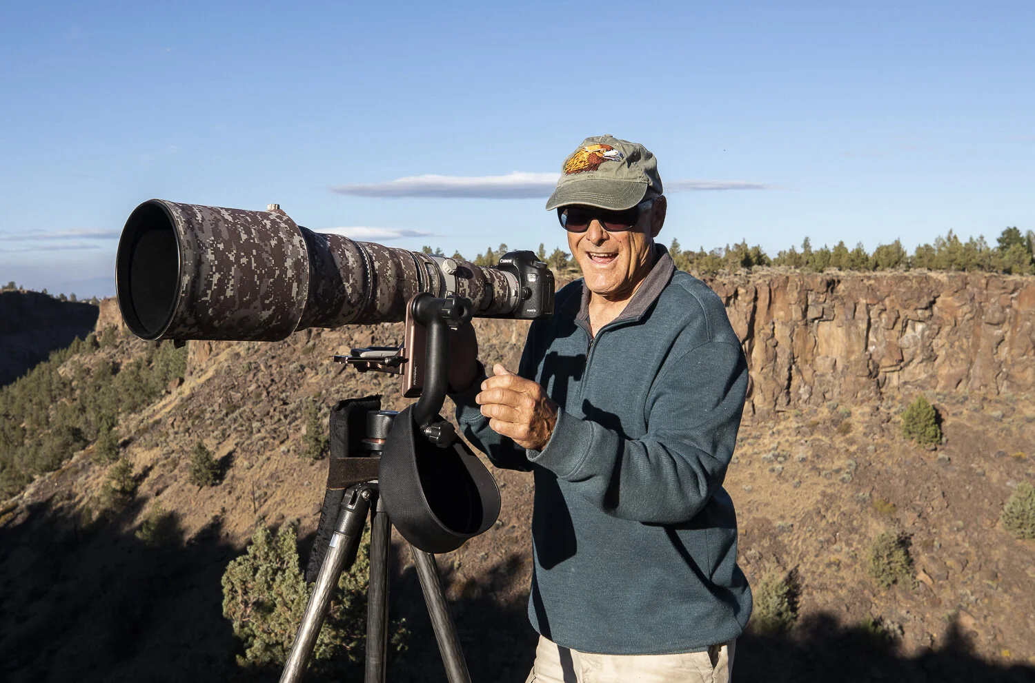 Charlie Baughman in one of his happy places.