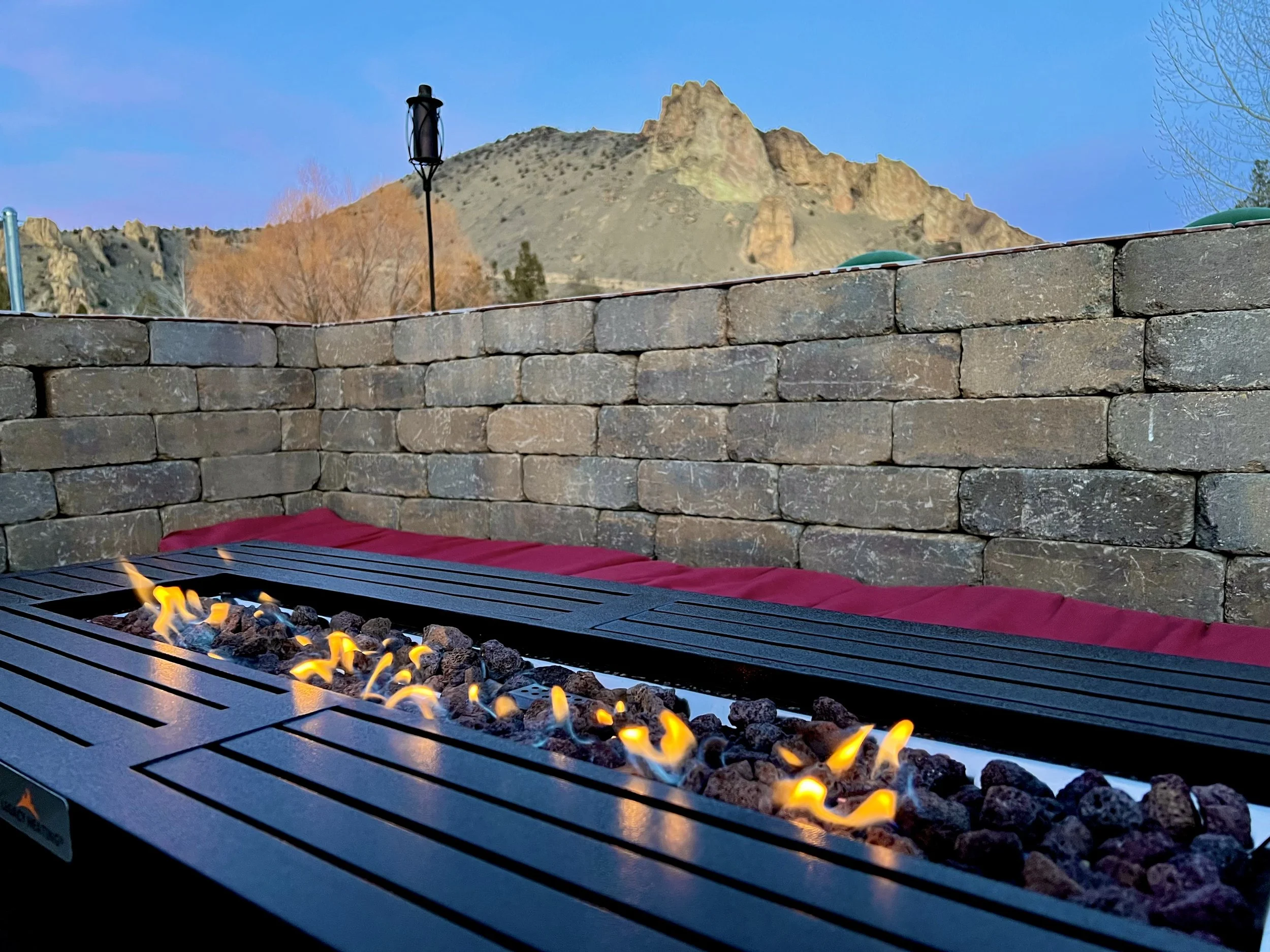 Fire pit area of a vacation rental