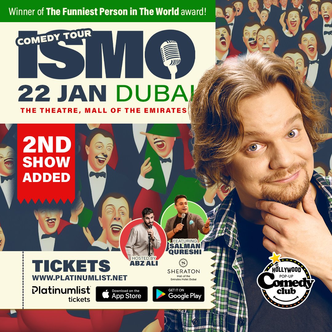 Finnish standup comedian Ismo live in Dubai on his Middle East Comedy Tour