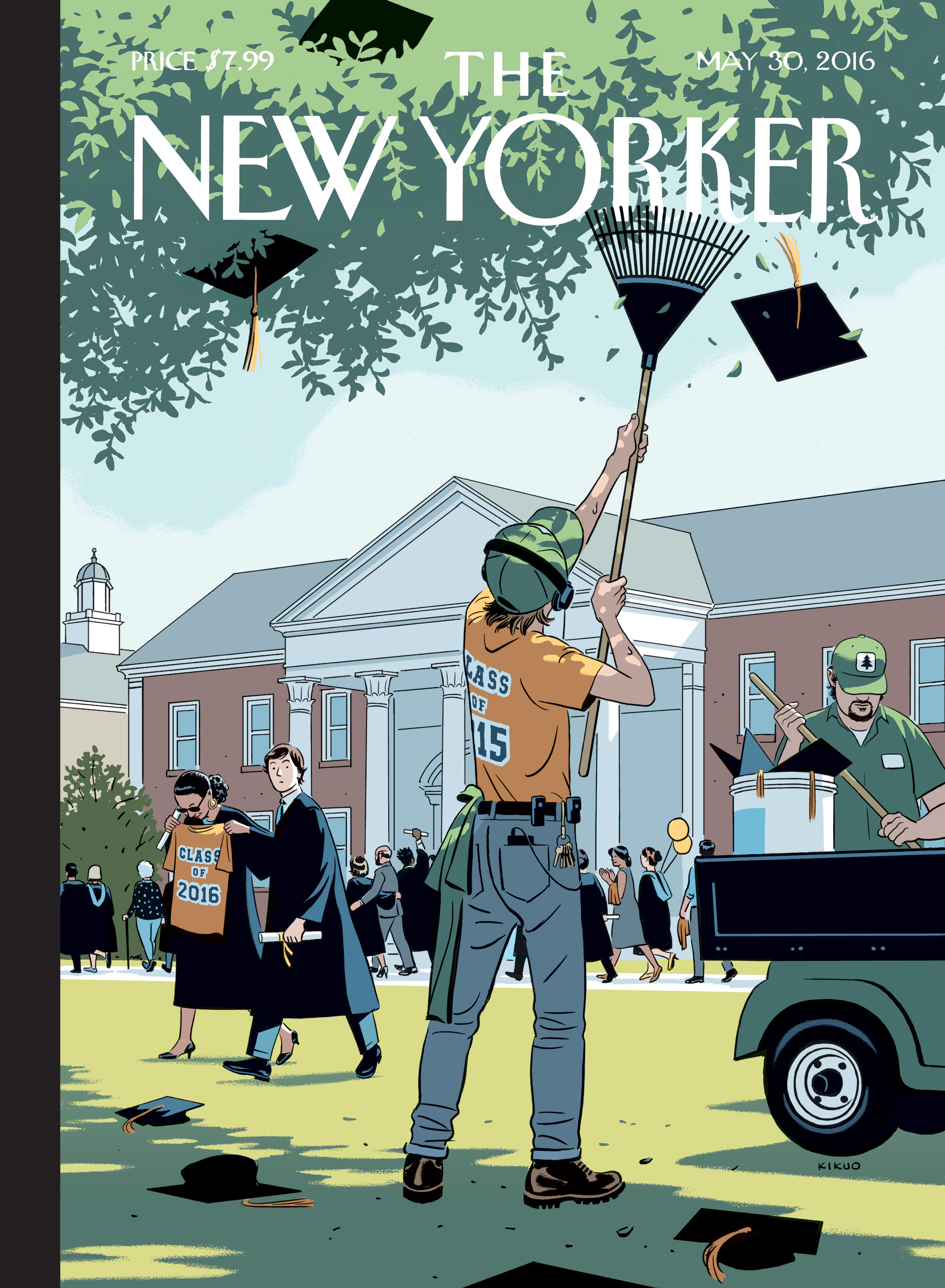↑ Graduation-themed New Yorker cover. Thank you Michael Canva for the close and flattering analysis of this piece in the Washington Post . Art Direction: Françoise Mouly