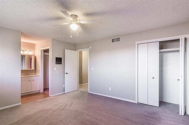 This is the master suite and was entirely overlooked by the original builders of this home. She will be much more accommodating after getting a nice update. 
