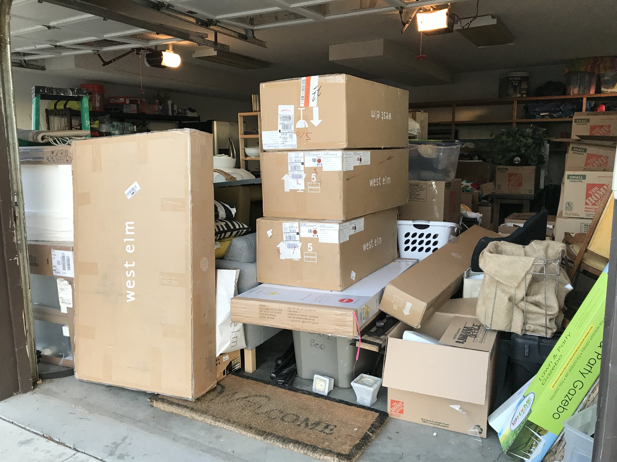 Just a couple of our new goodies for the home and then literally all of our other belongings as well! ha-ha