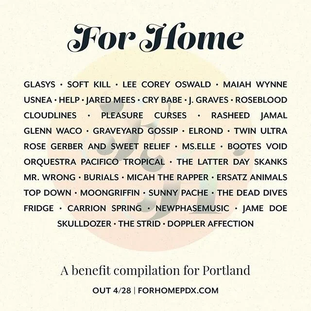 Our song &lsquo;Sugar Coated&rsquo; is part of the @forhomepdx compilation &ldquo;For Home is a benefit compilation for Portland that spans genres, genders, races, ages and labels. Our goal is to unite people using a common bond&mdash;music&mdash;to 