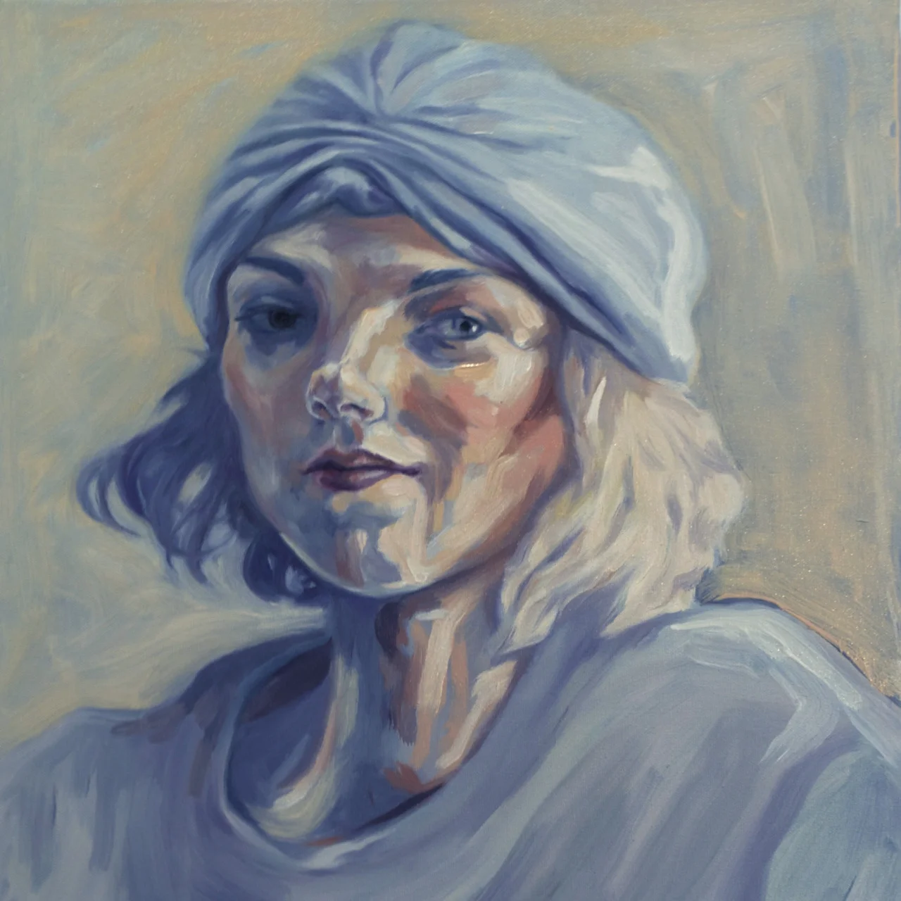 Blue Lady, oil on canvas, 2015