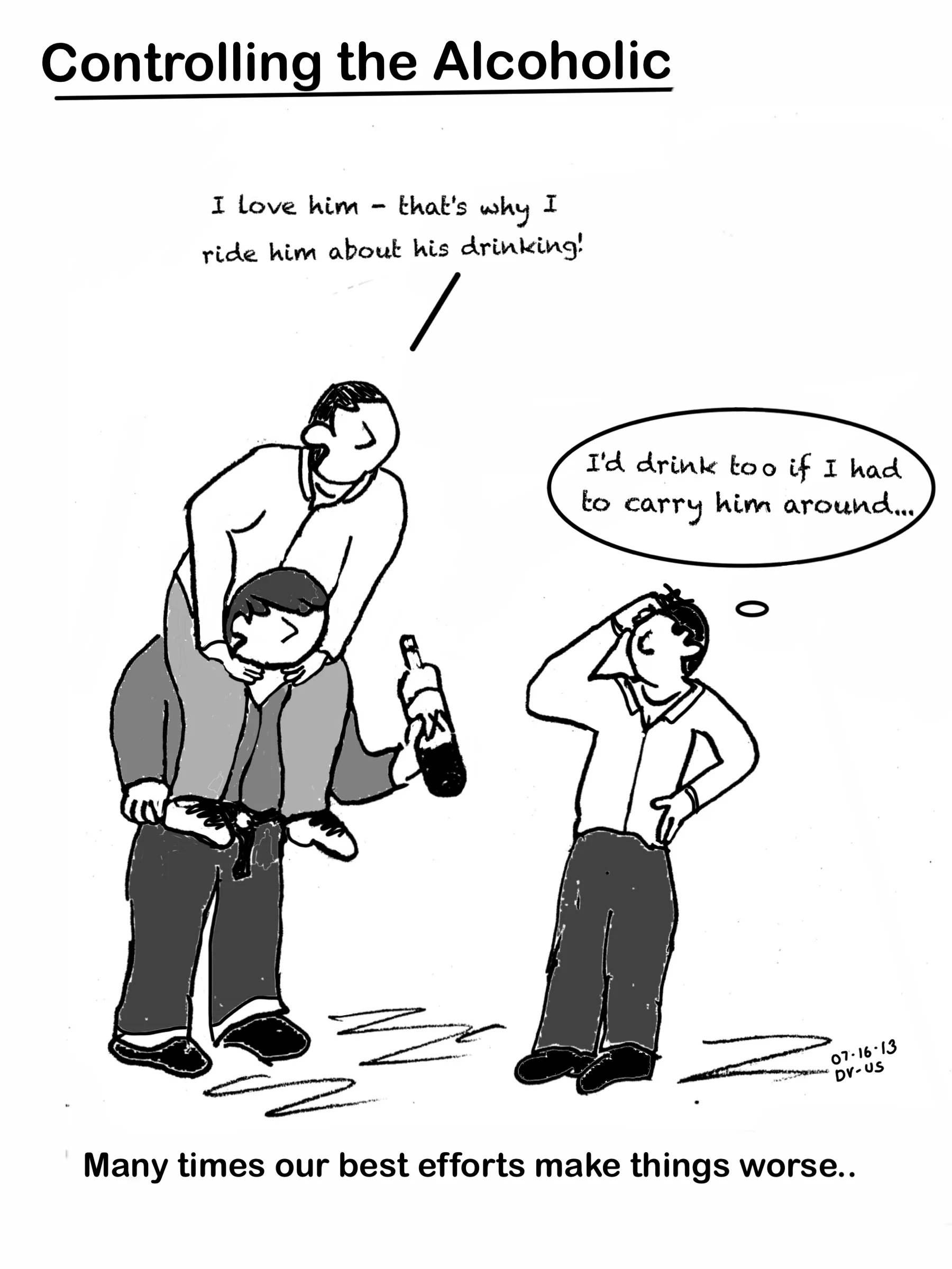 Riding someone about their drinking.JPG