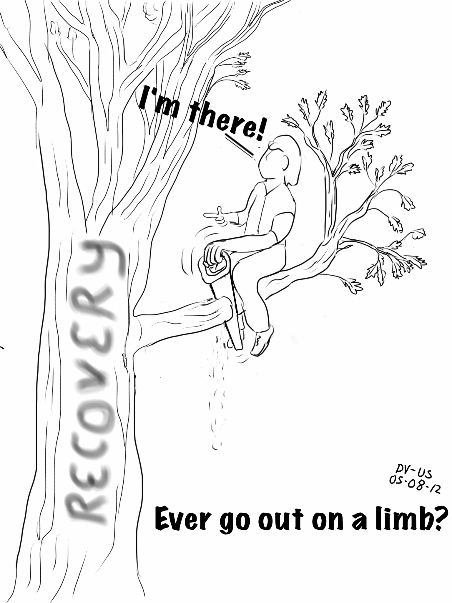 Going out on a limb in Recovery.JPG