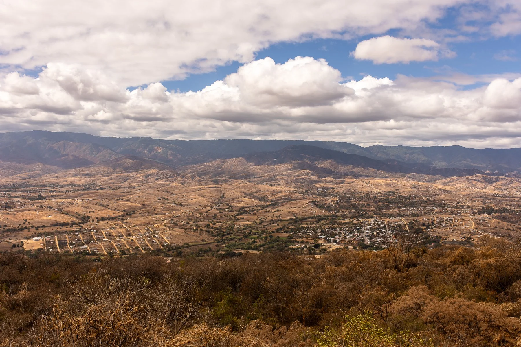 View of Oaxaca from Mount Alban