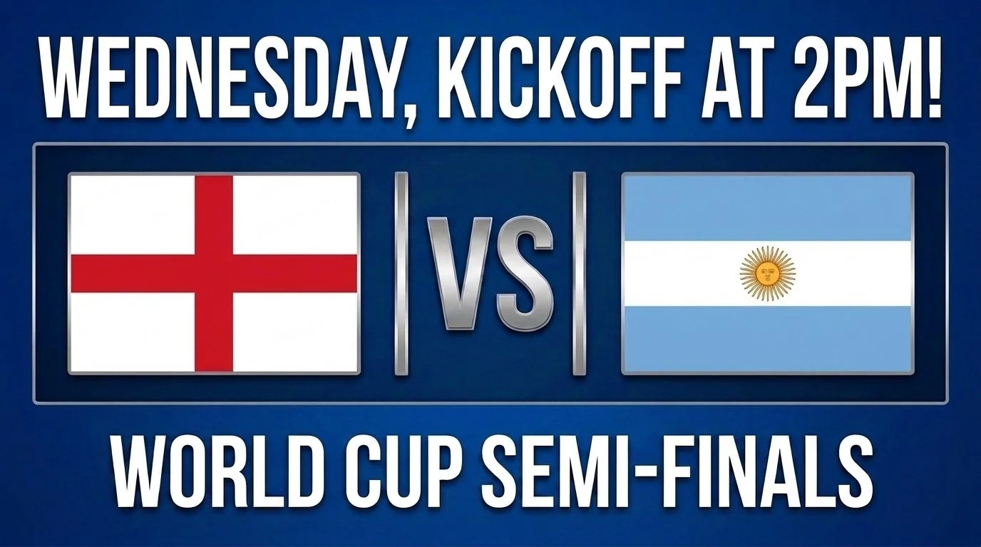 World Cup Watch Party: ENGLAND vs ARGENTINA