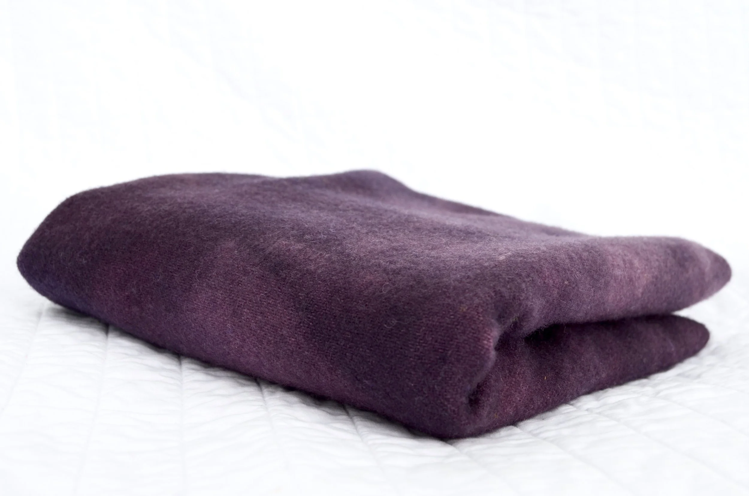 Grape Purple Hand Dyed Wool