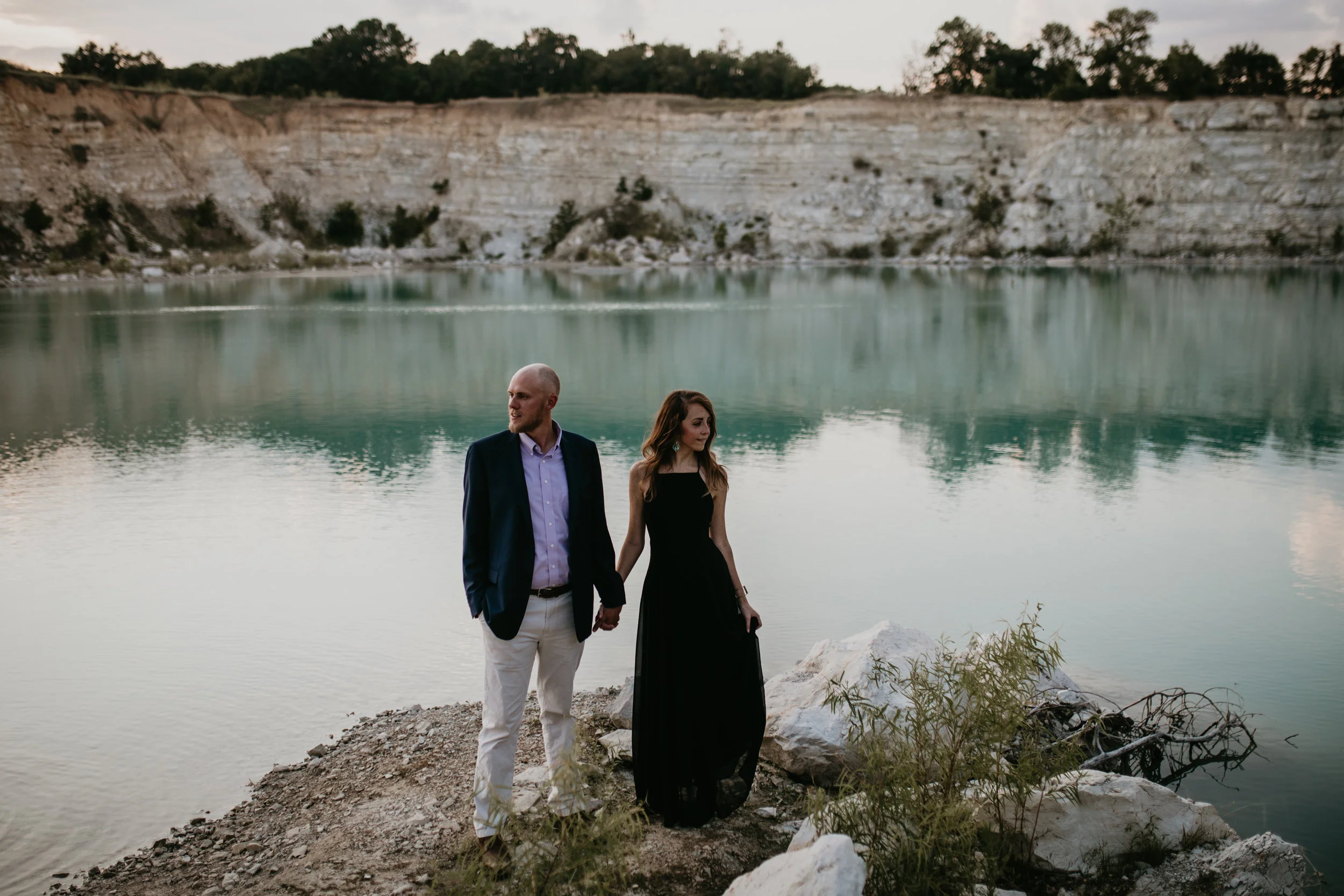 Jordan + Blake | Mckinney Rock Quarry Engagement Session