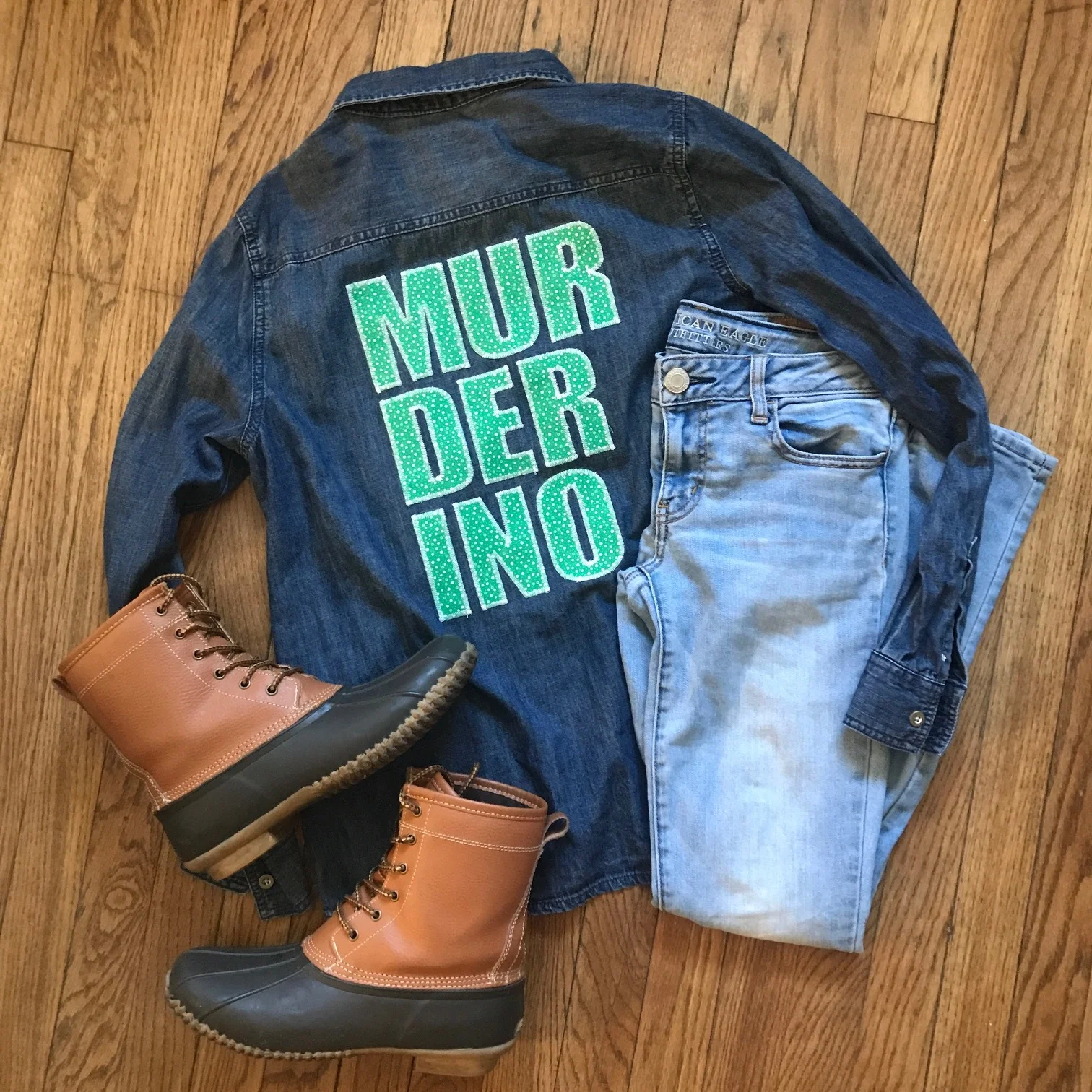 Murderino Button Down.JPG