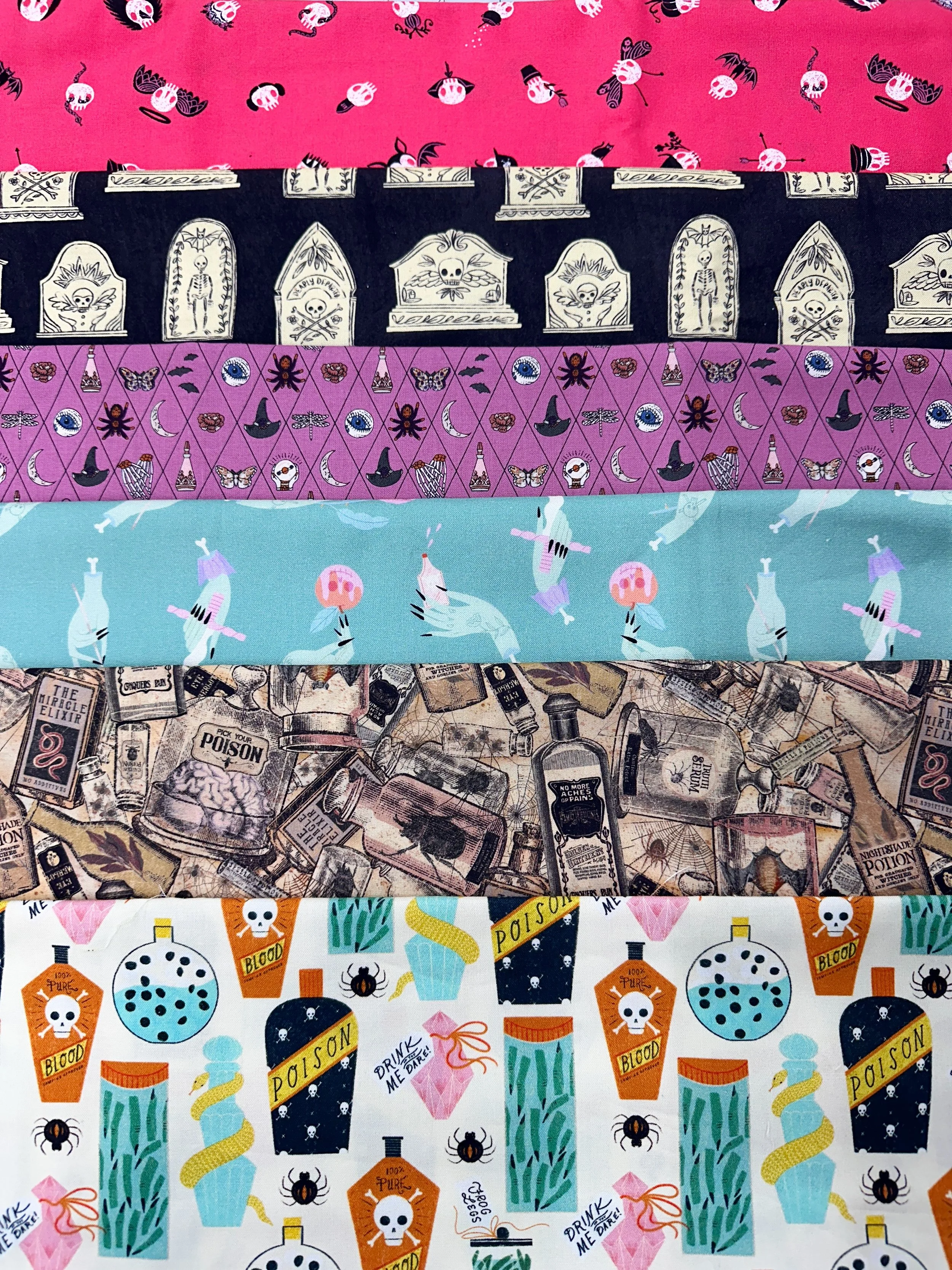 sourcing fabric for my friends at @thepaintedwraith is my absolute fave! i would love to work with more oddities type shops - please tag any place you know of and i&rsquo;ll be sure to reach out!