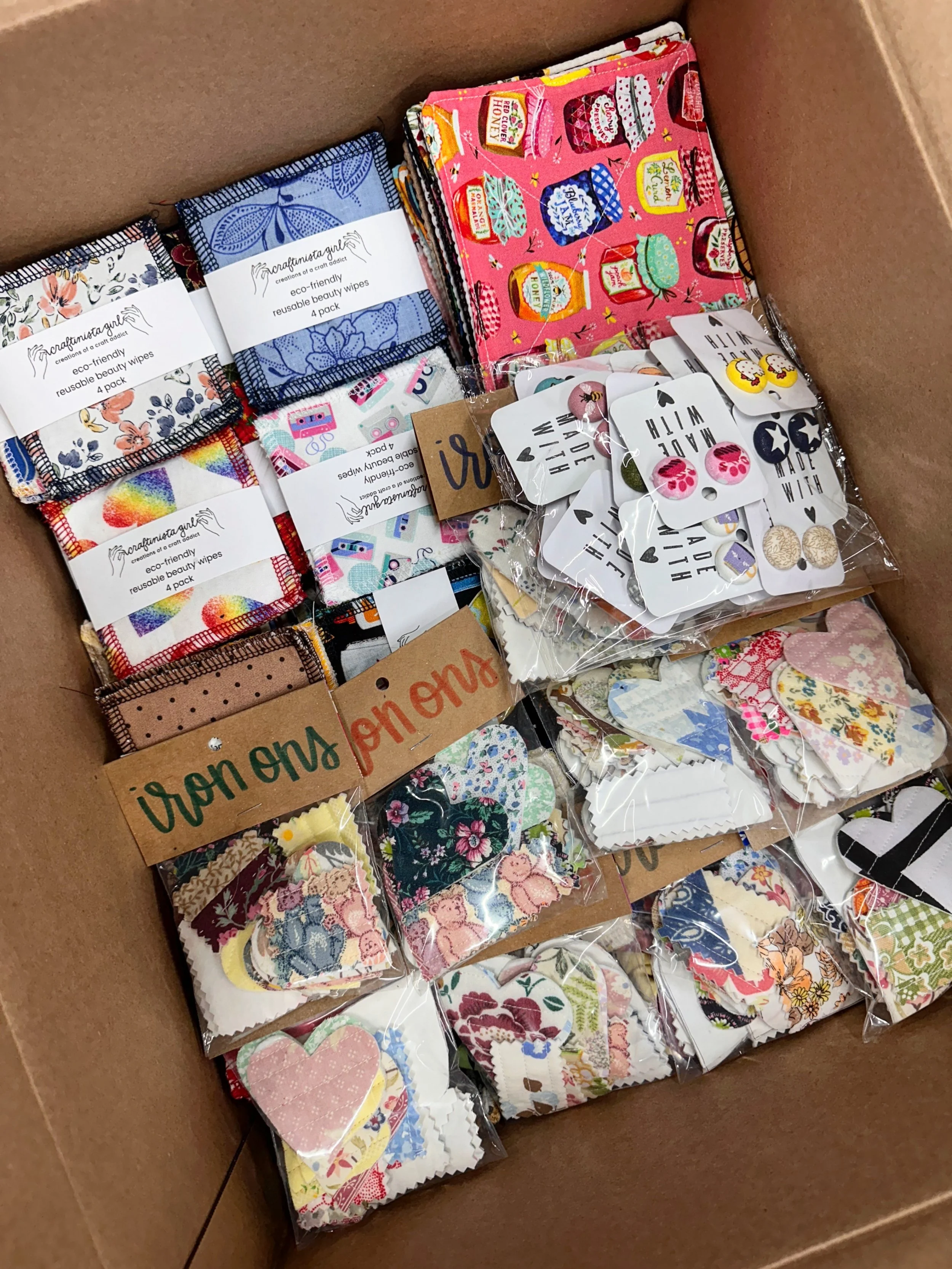 working on a BIG shipment for @pressedrose! i love watching the box get more and more full along the way 🥰