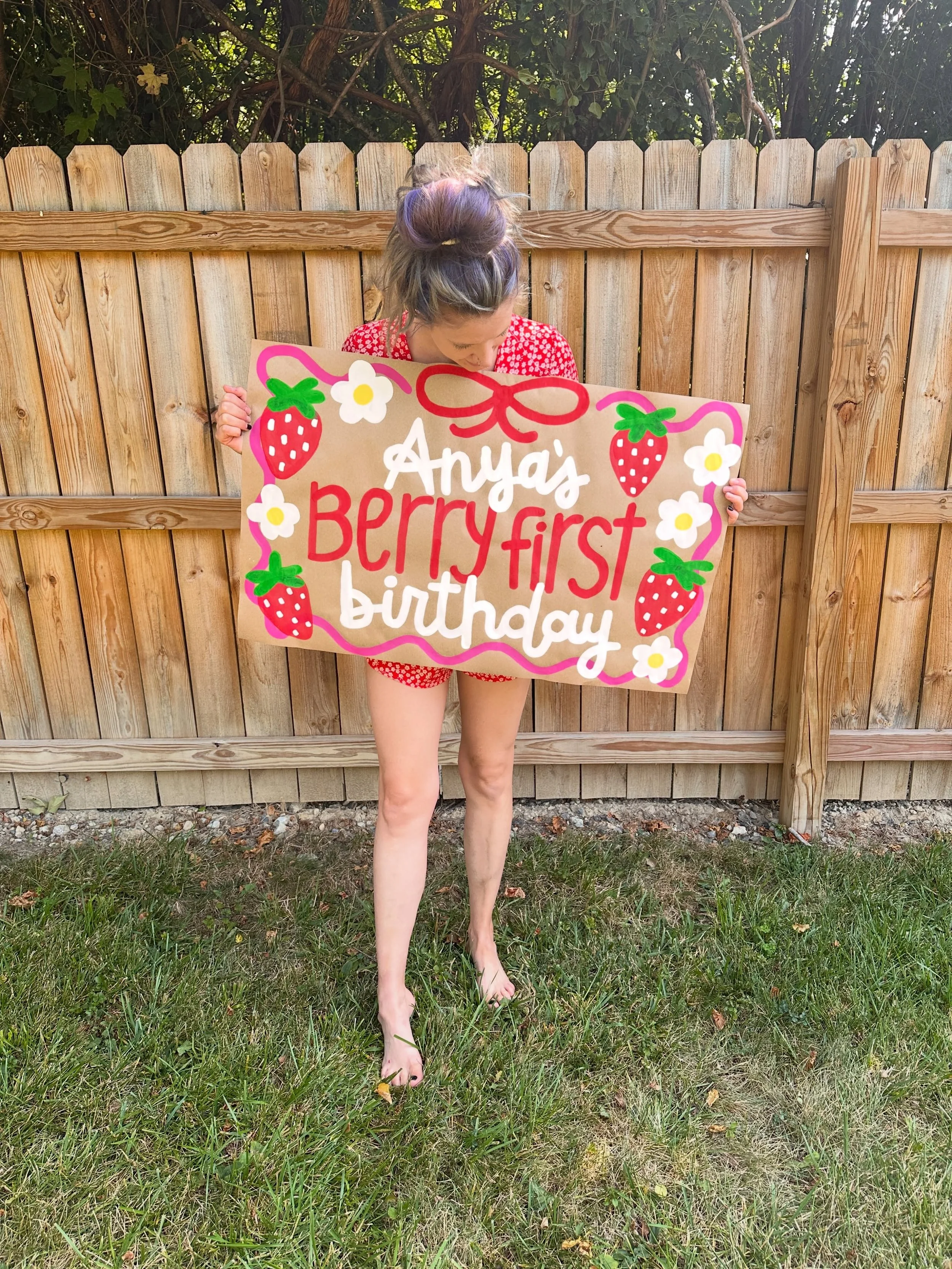 my heart swells every time a loved one thinks of me and asks if i can &lsquo;craft&rsquo; something special for them ❤️ what a special honor to be a small part of anya&rsquo;s first birthday celebration 🍓