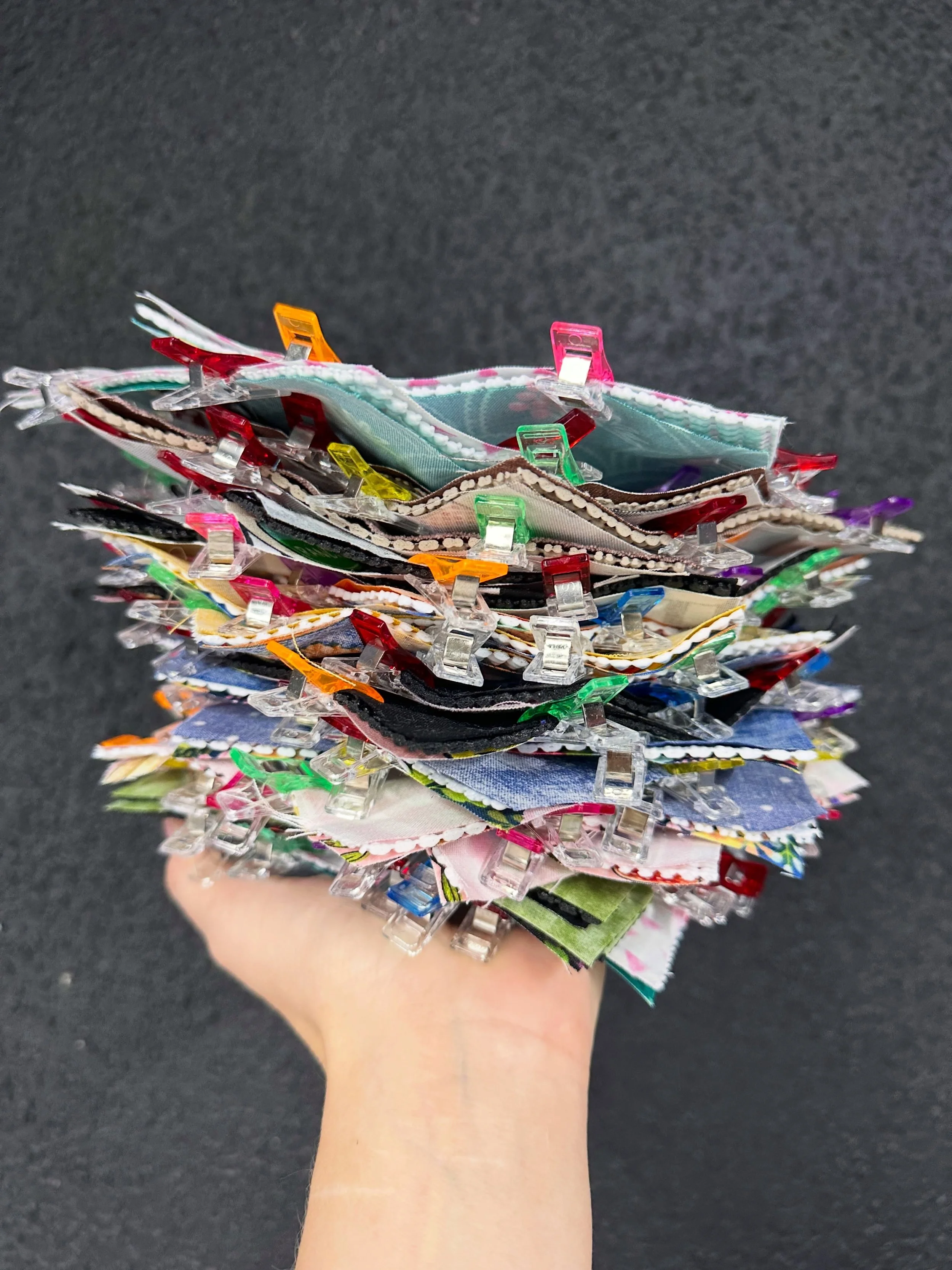 sewing up a wholesale order today! any guesses what these are going to be?