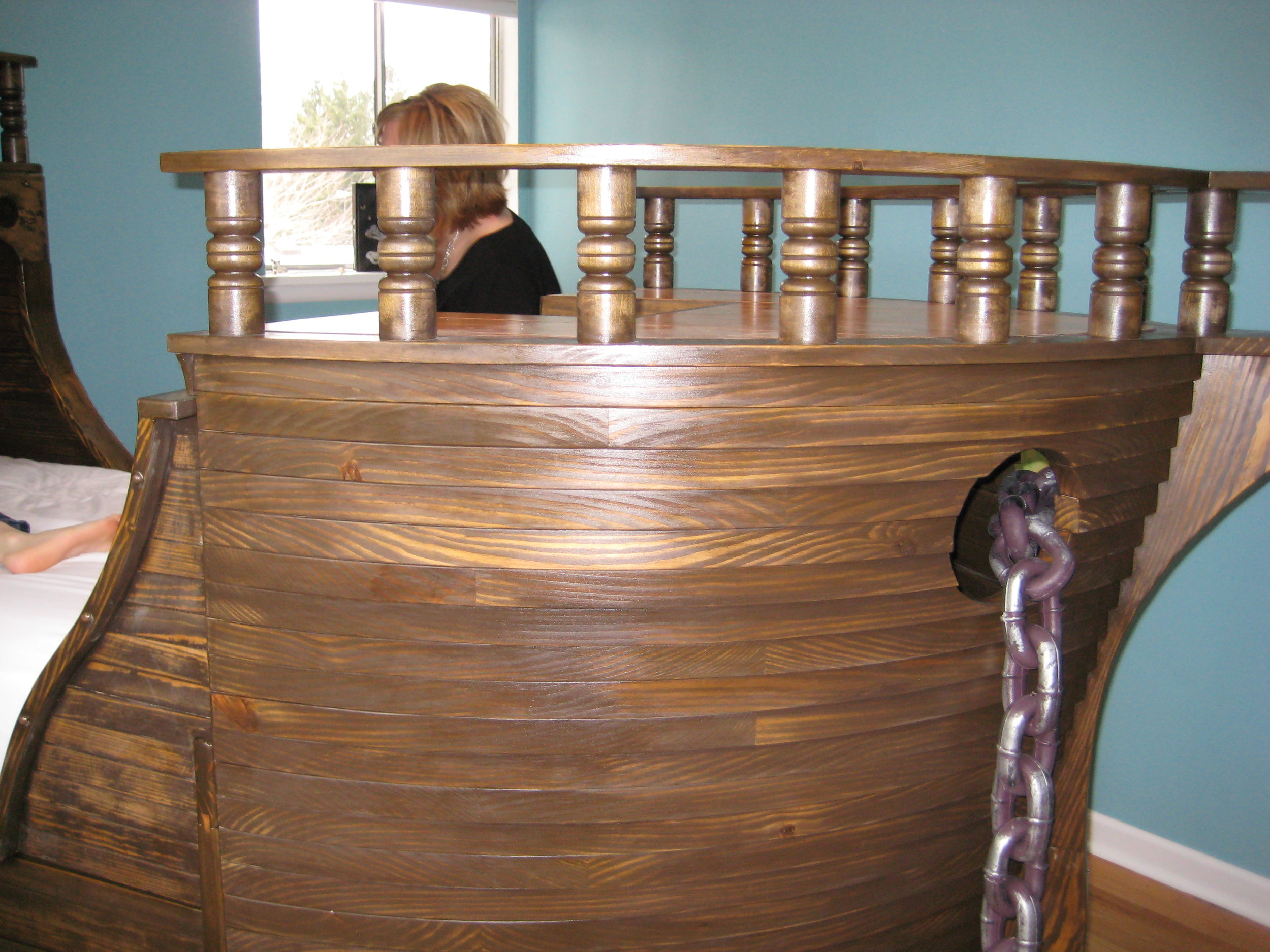Front of Pirate Ship.
