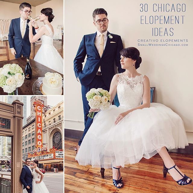 30 Chicago #elopement ideas featured on our blog SmallWeddingsChicago.com link in bio ❤️💍💋 #elopementideas #elopementwedding #elopementlove #elopementdestination #destinationelopement #elopementvenue #chicago #chicagoelopement #chicagoelopementphot