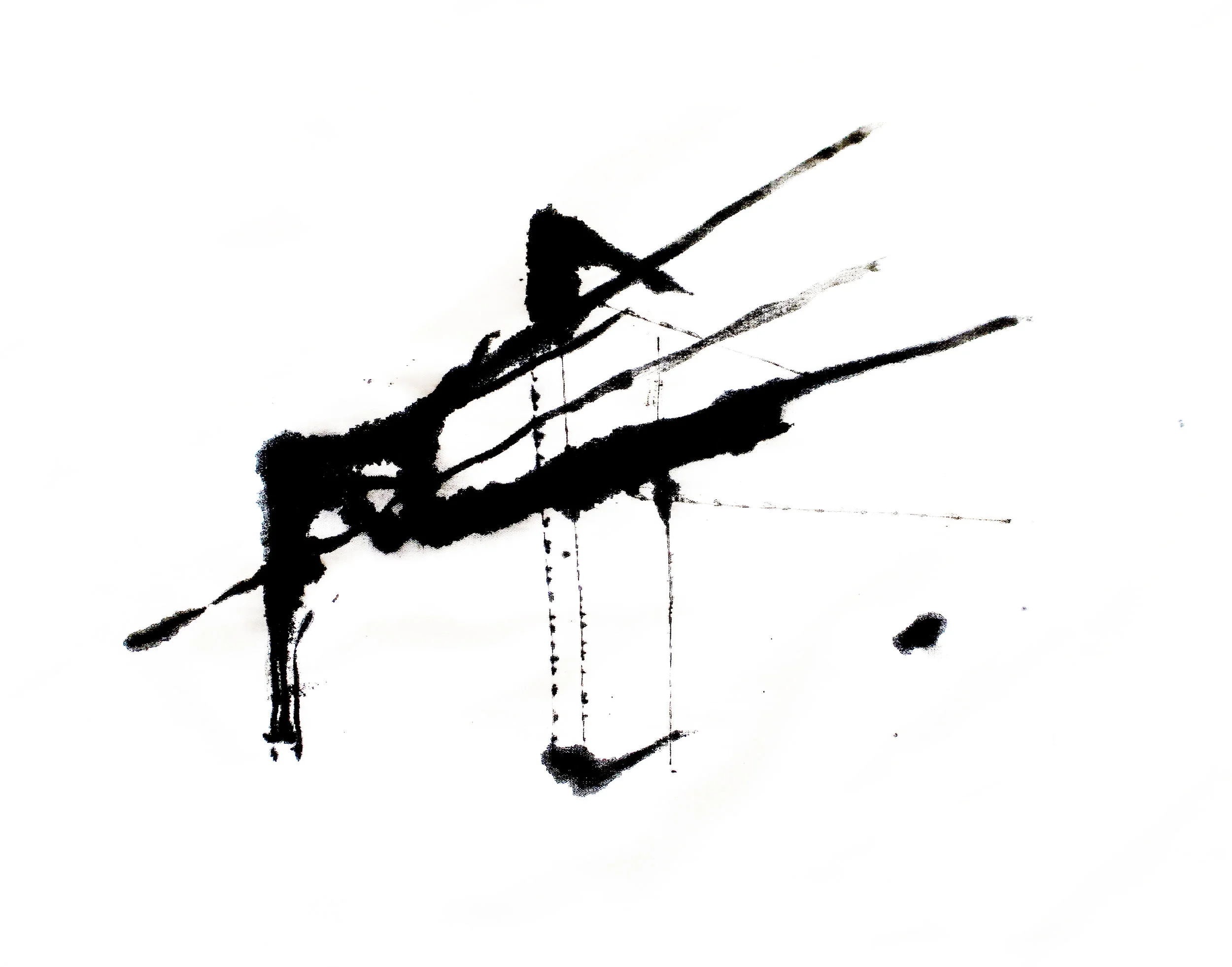 Rise , 45 cm x 35 cm, ink on cotton, 2018, Lorenzo Nassimbeni