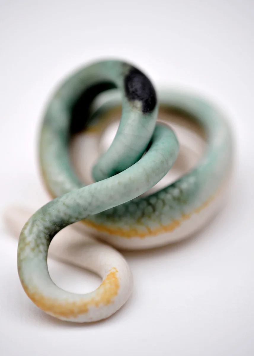 The Serpent, Seladonglasur, 9 x 6 x 4 cm, 2017