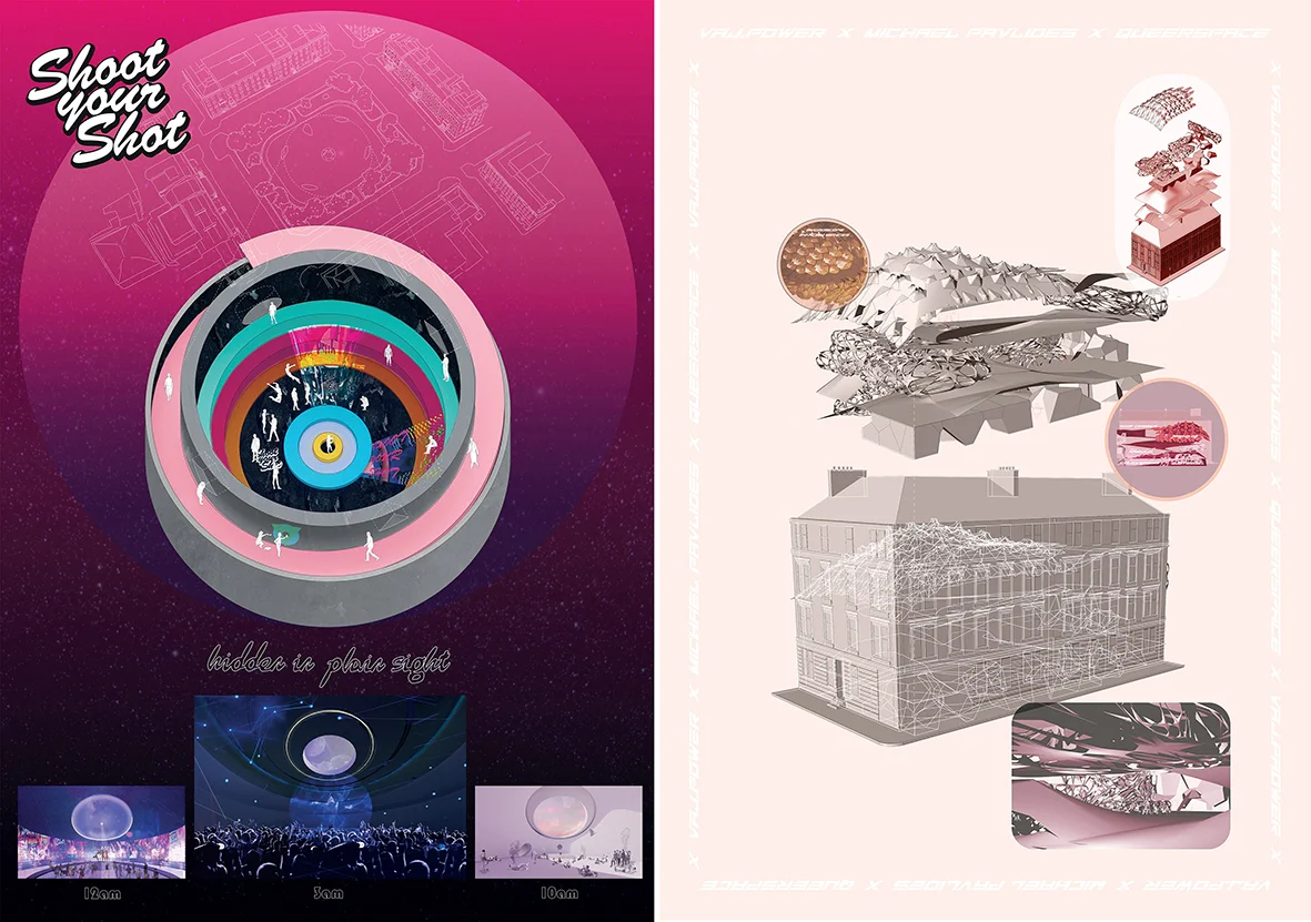 Image: left Shoot Your Shot & Collective Architecture / right VAJ.Power & Michael Pavlides