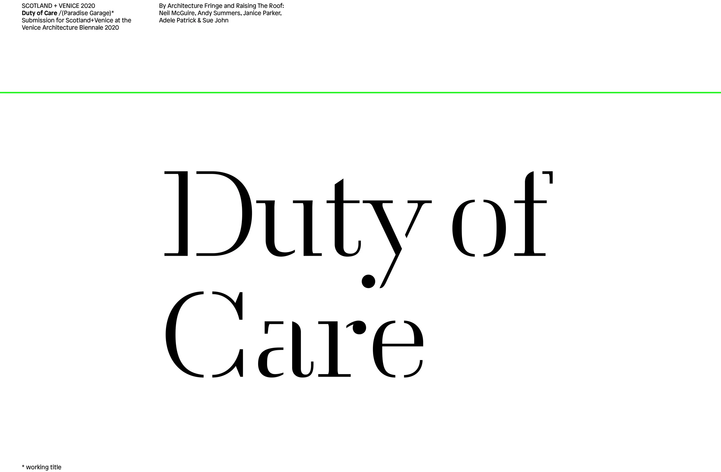 Image: submission title page